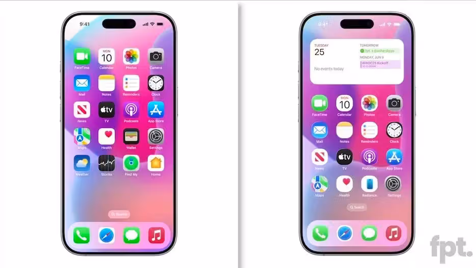 Das angeblich geleakte Design von iOS 19.