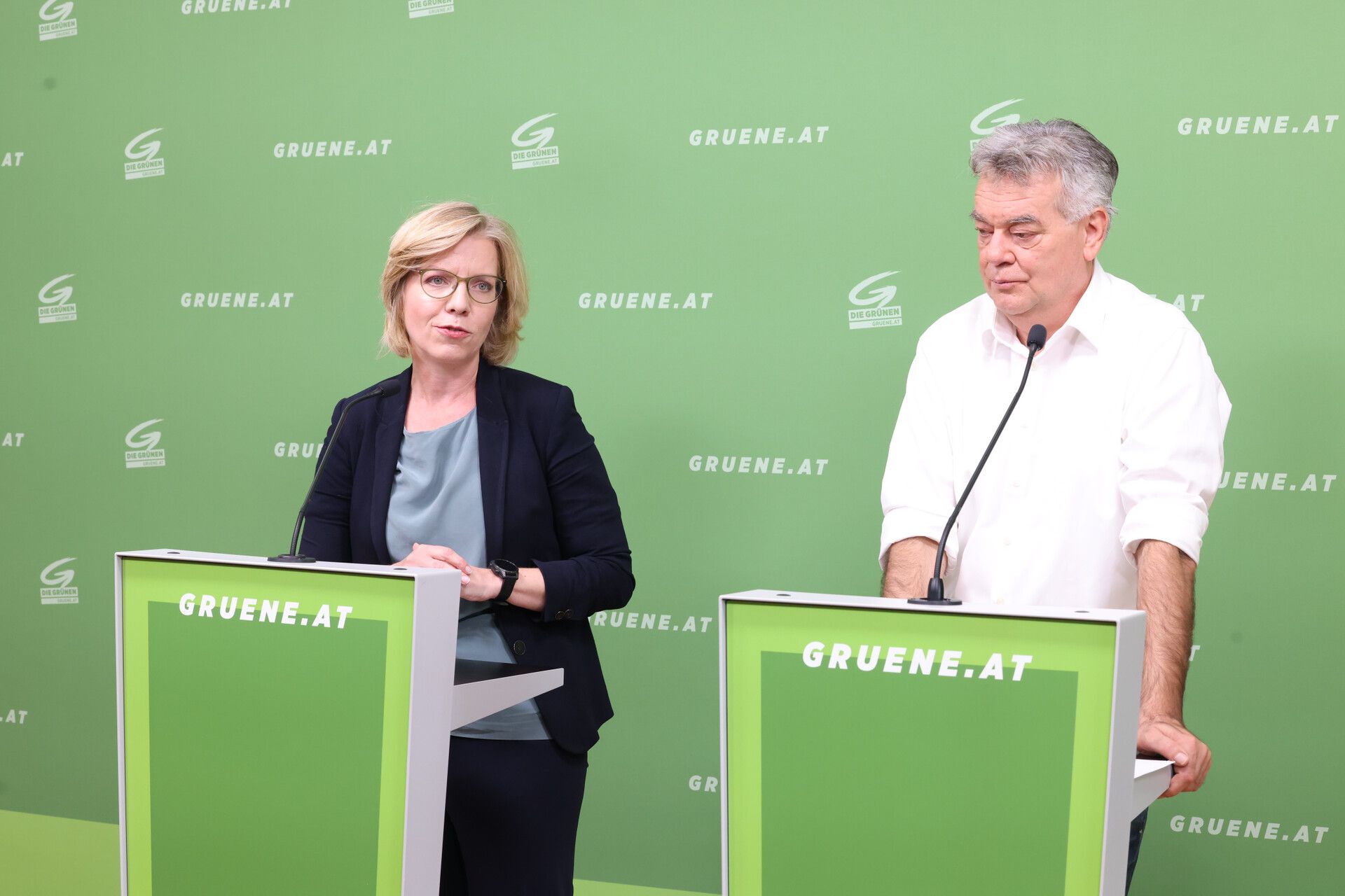 Ex-Infrastrukturministetin Leonore Gewessler könnte die nächste Parteichefin der Grünen werden und somit auf Werner Kogler nachfolgen. 