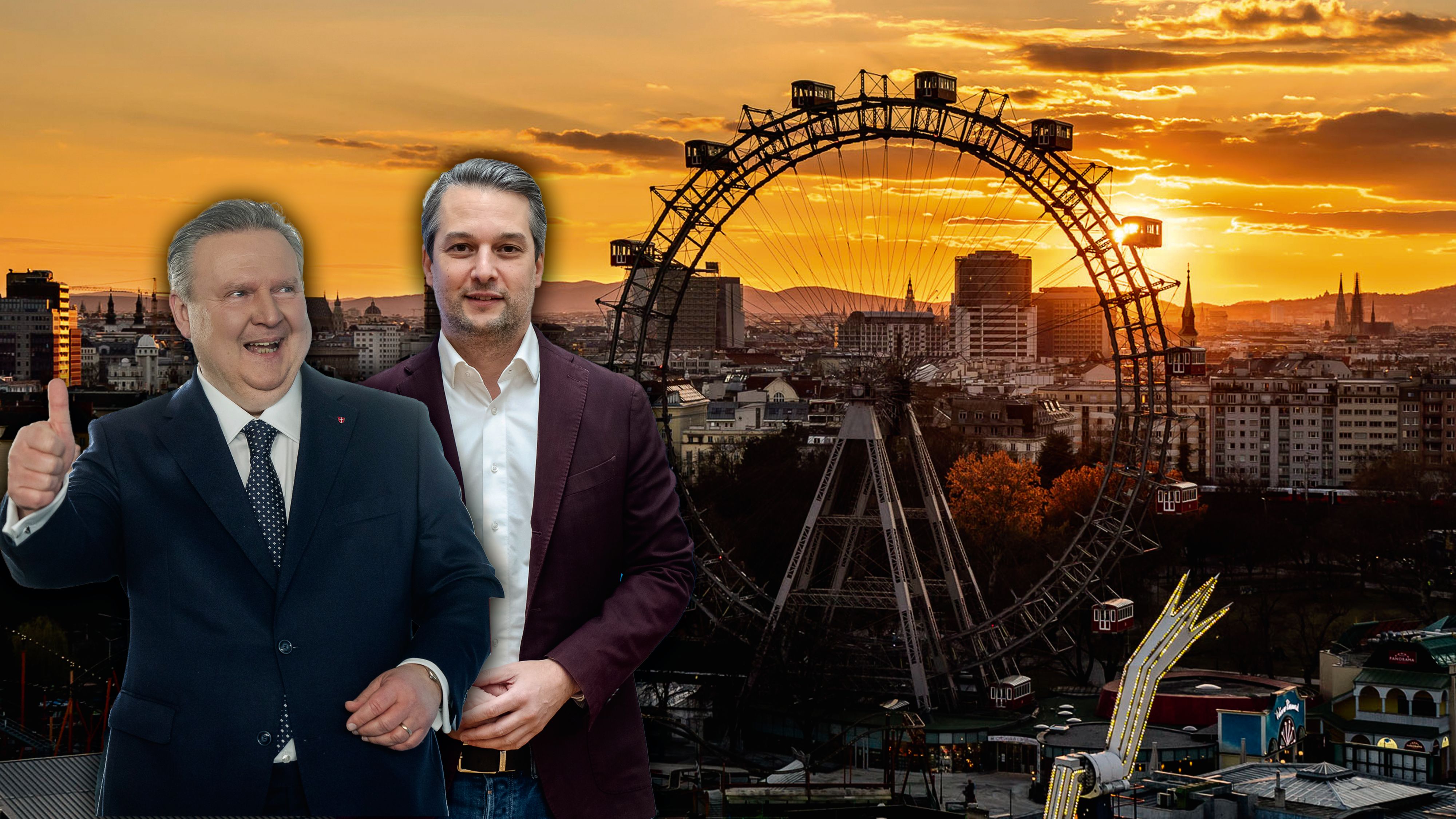 Noch knapp zwei Wochen bis zur Wien-Wahl: Platz 1 und 2 sind an SPÖ und FPÖ fix vergeben.