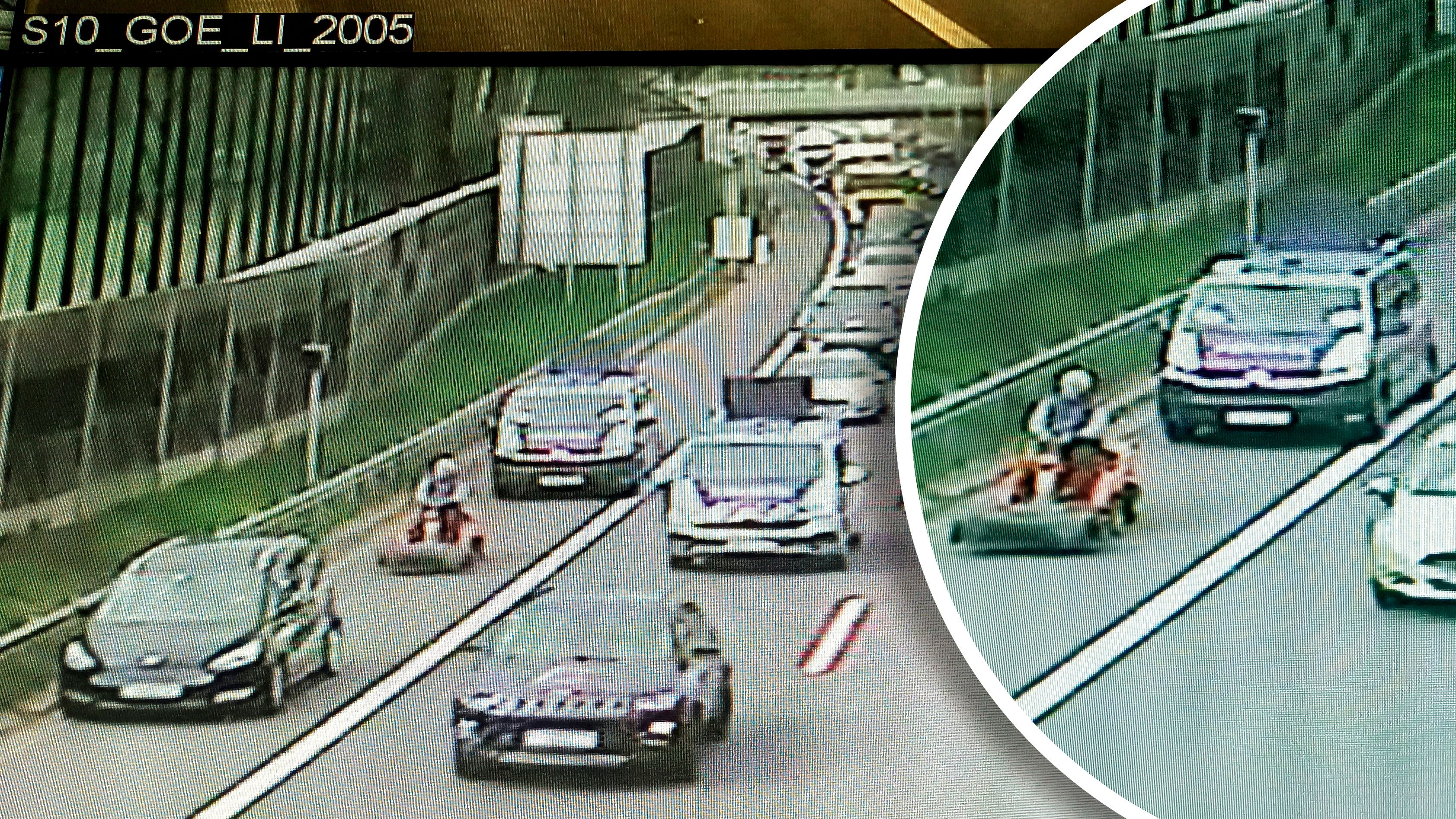 Der Mann fuhr mit rund 8 km/h am Pannenstreifen dahin.