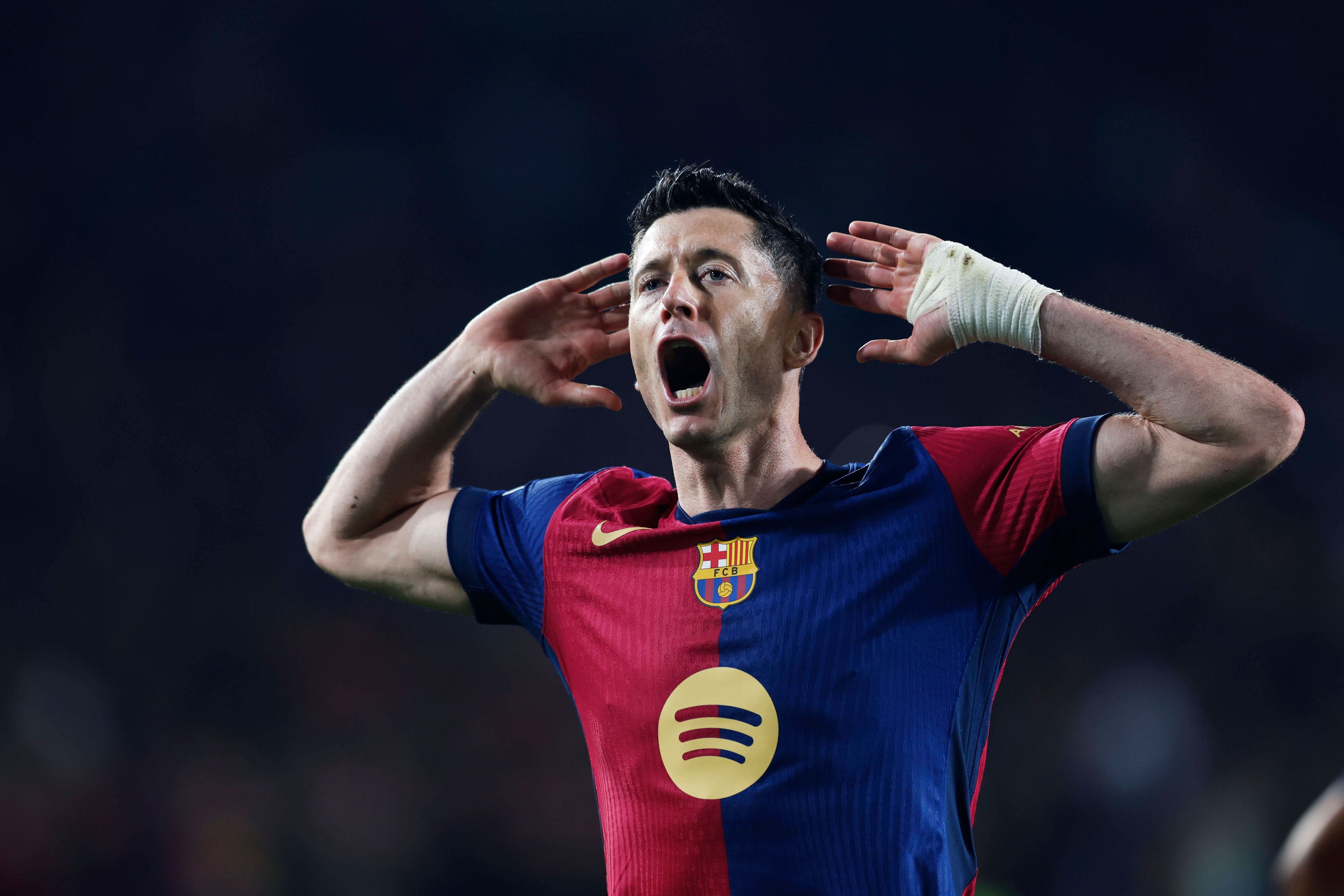 Robert lewandowski jubelte ausgelassen.