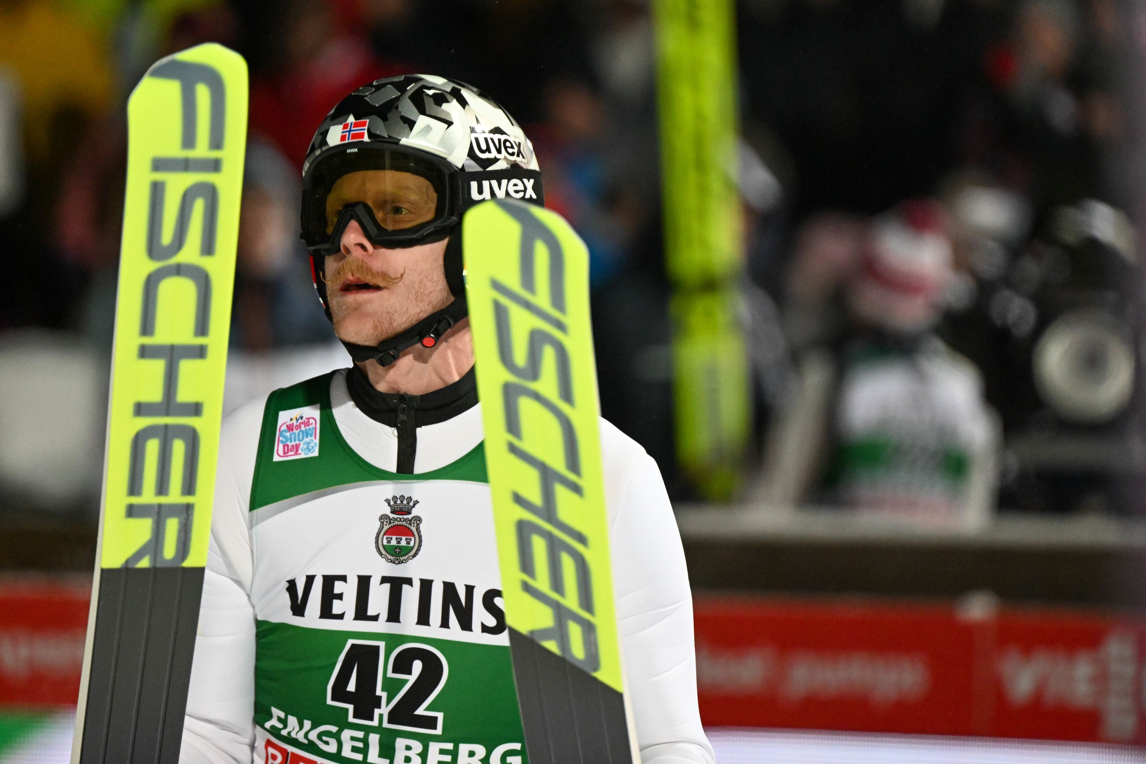 Skisprung-Star Robert Johansson. 