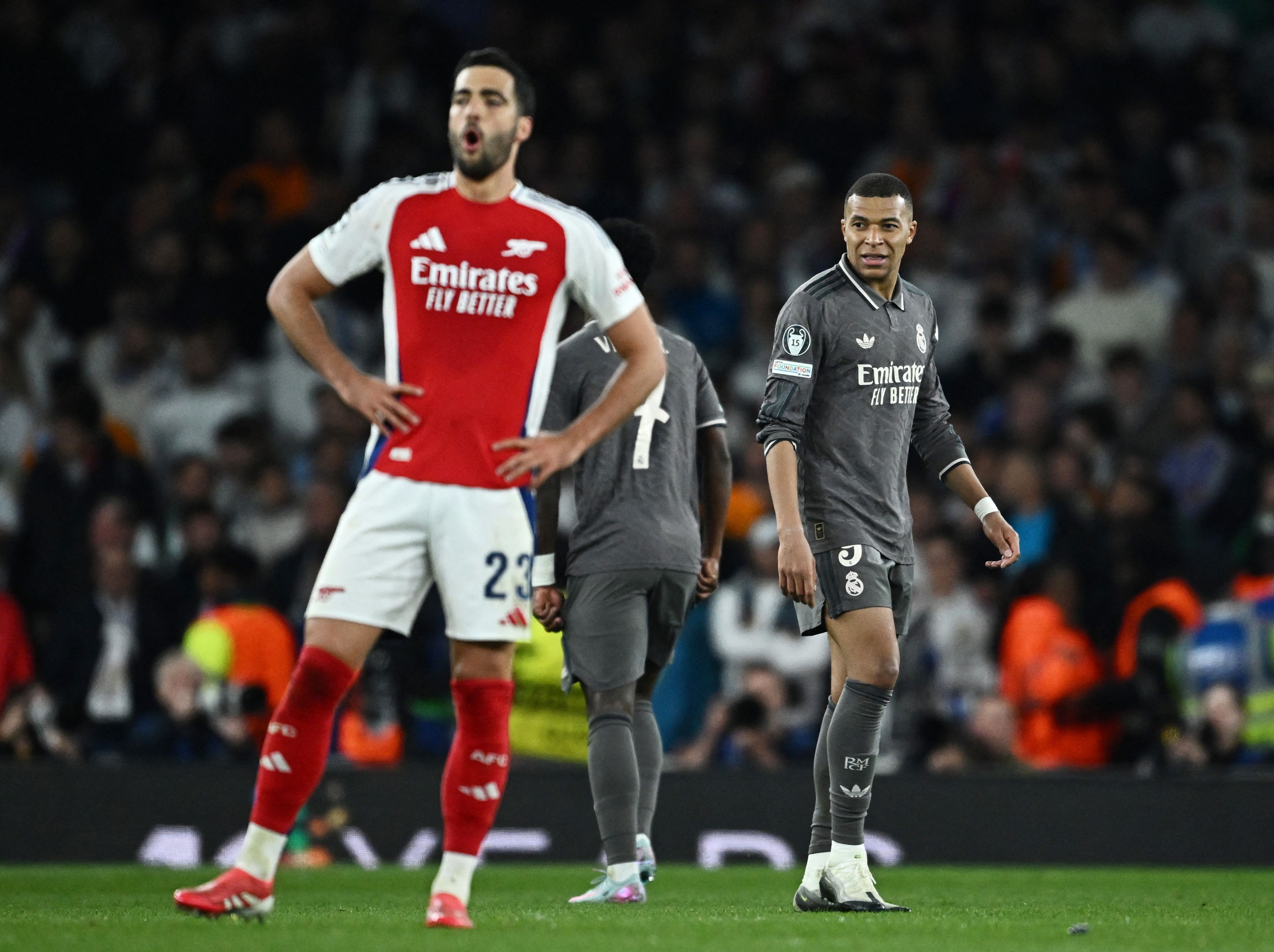 Kylian Mbappe verlor mit Real bei Arsenal 0:3.