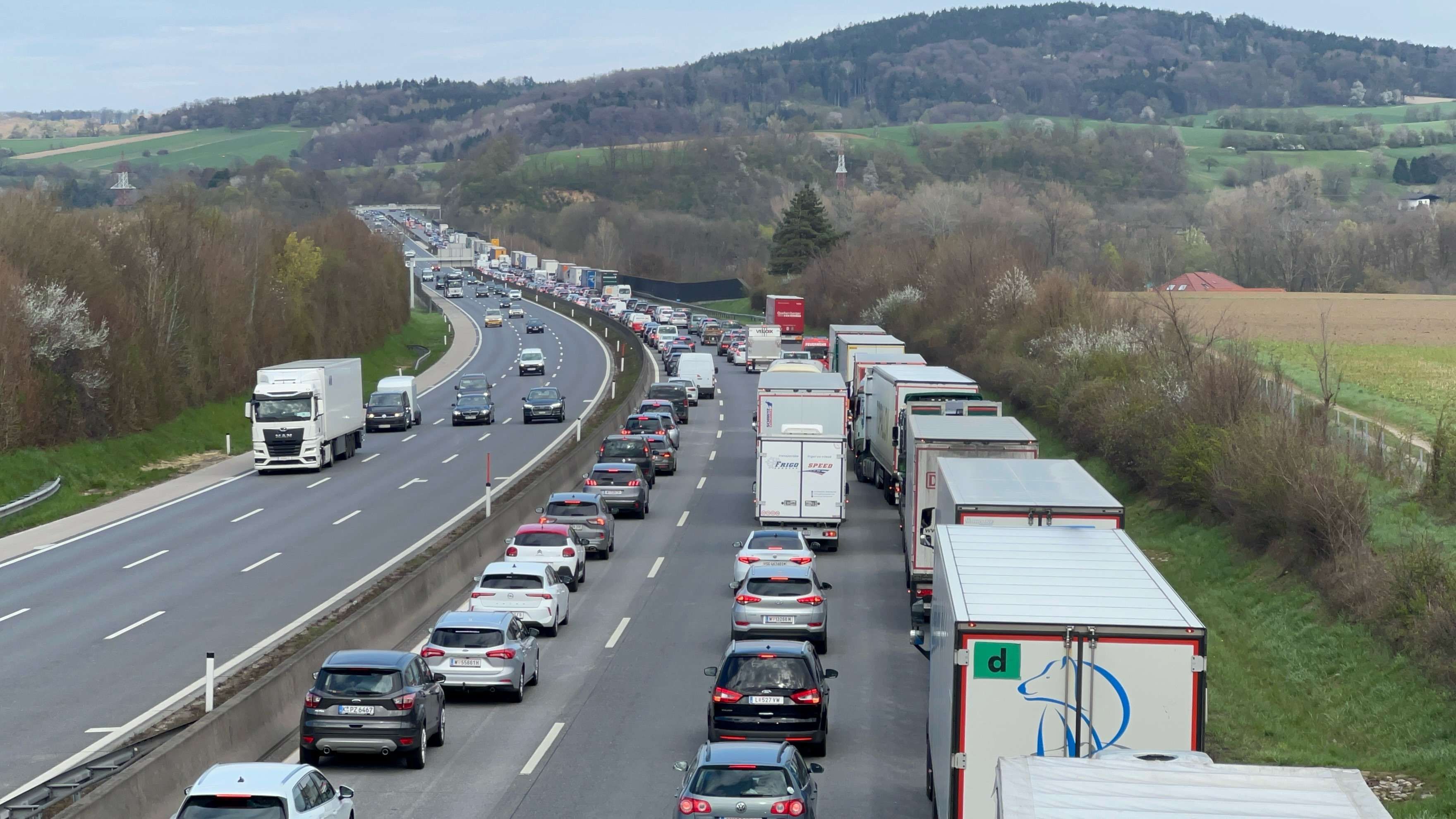 Ein langer Stau war die Folge.