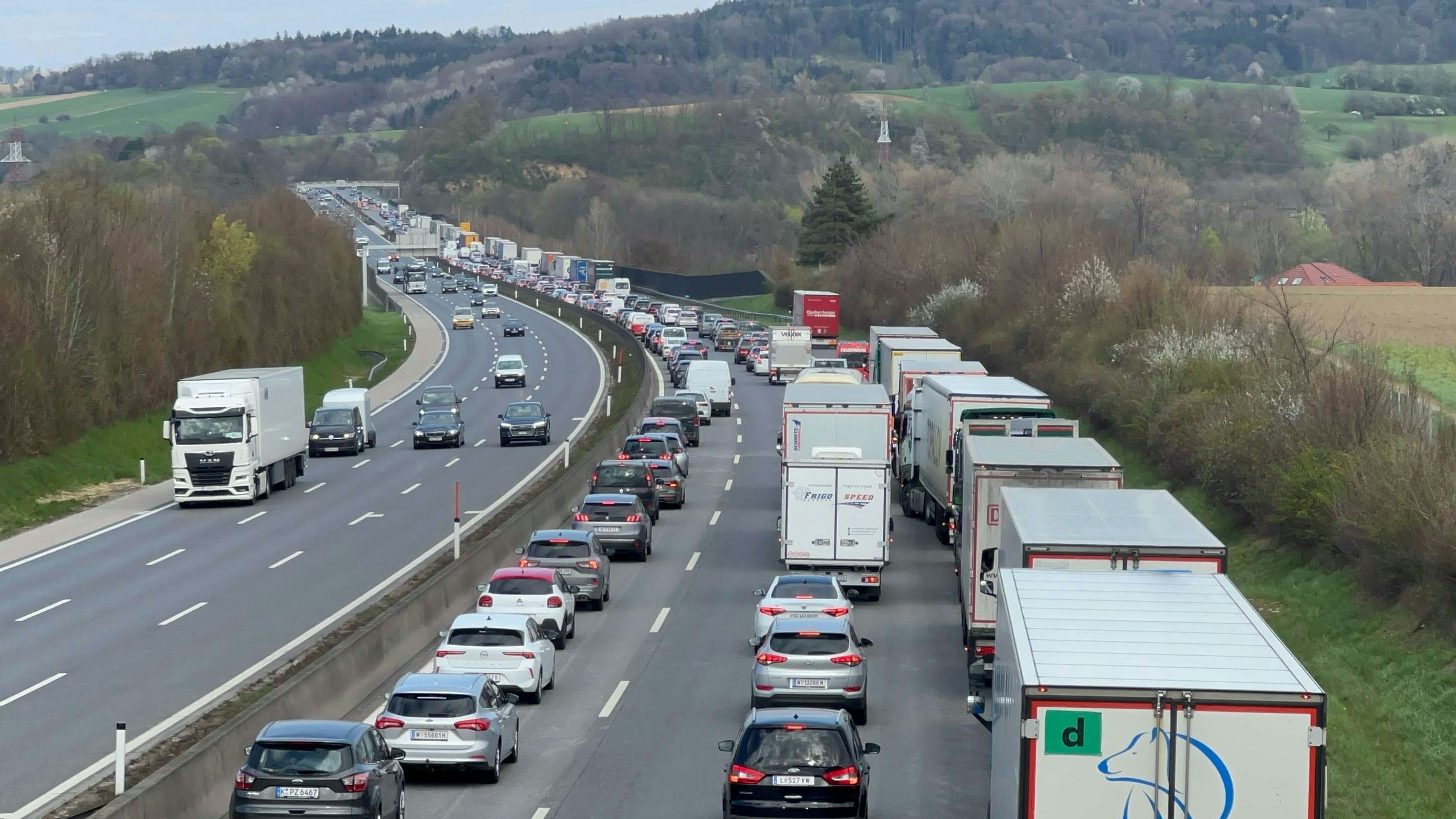 Ein langer Stau war die Folge.