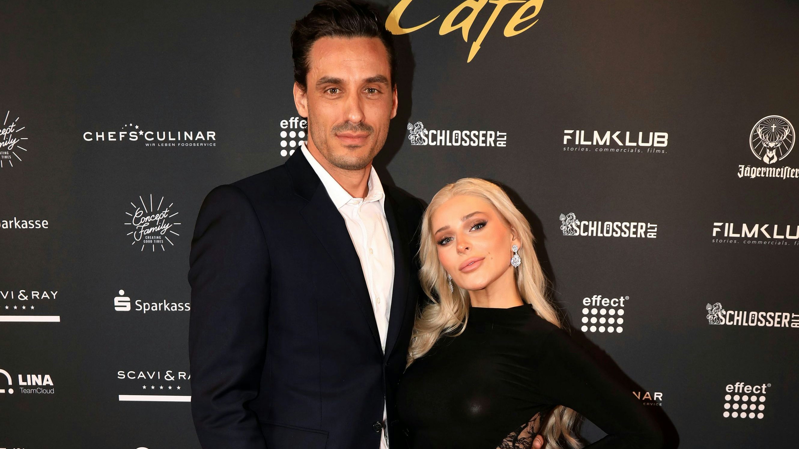 Download von www.picturedesk.com am 11.04.2025 (17:03).  ACT Eröffnung vom Schlager Cafe Düsseldorf in Düsseldorf -- Marie Reim mit Freund beim Grand Opening vom Schlager Cafe Düsseldorf im Henkel-Saal im Schlösser-Quartier. Düsseldorf, 10.04.2025 - 20250410_PD21236 - Rechteinfo: Rights Managed (RM)