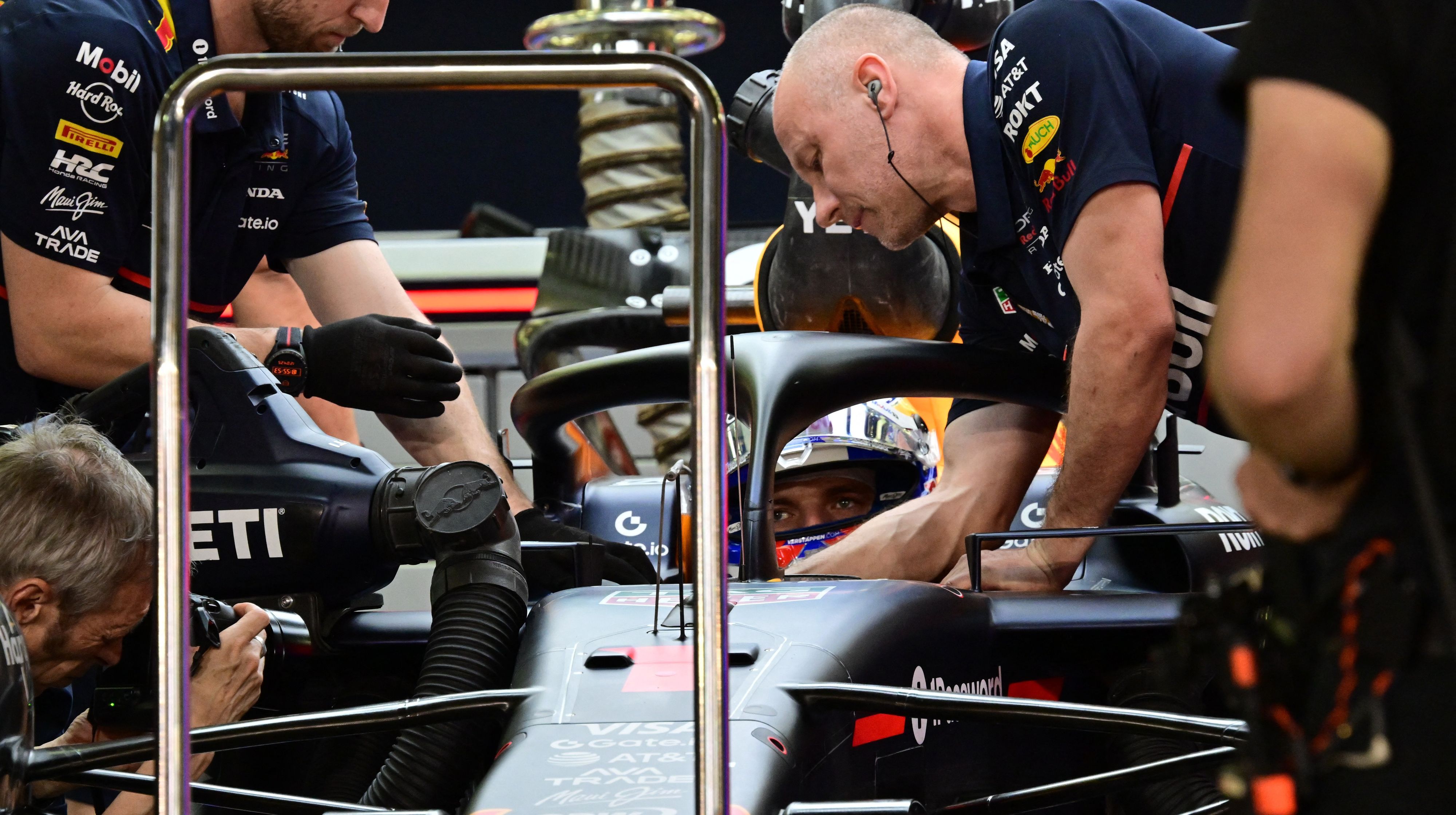 Weltmeister Max Verstappen im unterlegenen Red Bull.