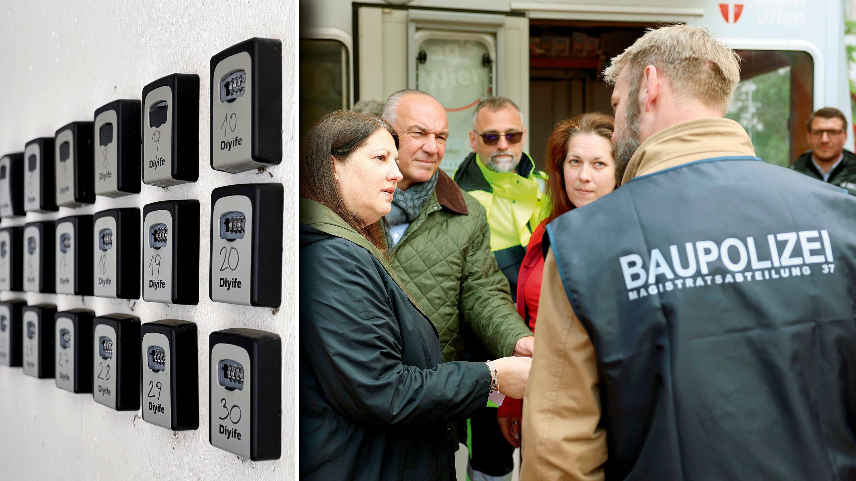 Zwei Schwerpunktkontrollen im 4. und 10. Bezirk deckten illegale Kurzzeitvermietungen auf.