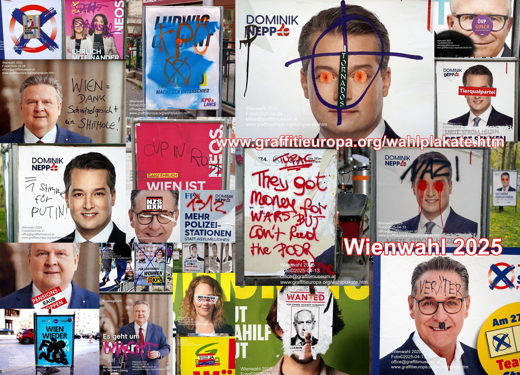 Heute.at - Geh sch..ßen!: Wiener kommentieren Wahl auf Plakaten