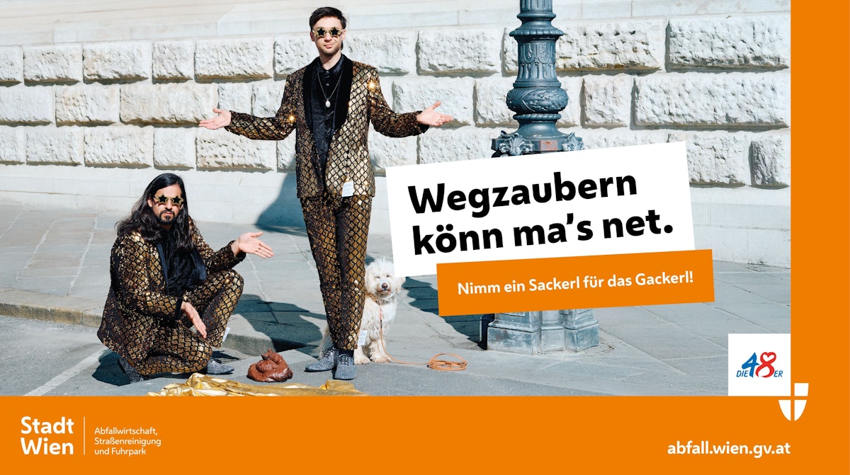 Mit einer neuen Kampagne zeigt die MA 48 mit Humor, dass es in der Verantwortung von uns allen liegt, Wien sauber zu halten.