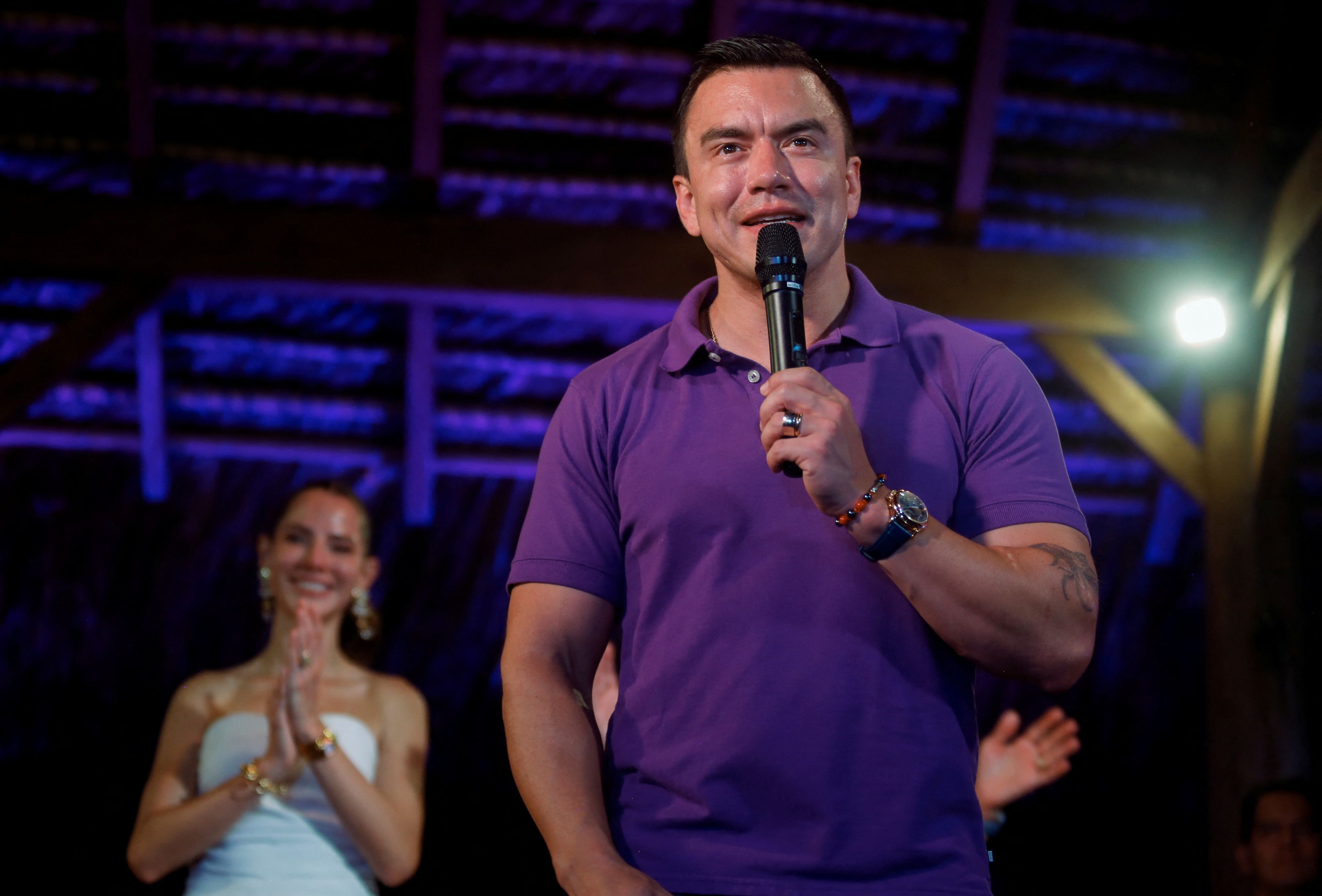 Gewinnt die Stichwahl mit 55,9 Prozent: Präsident Daniel Noboa.