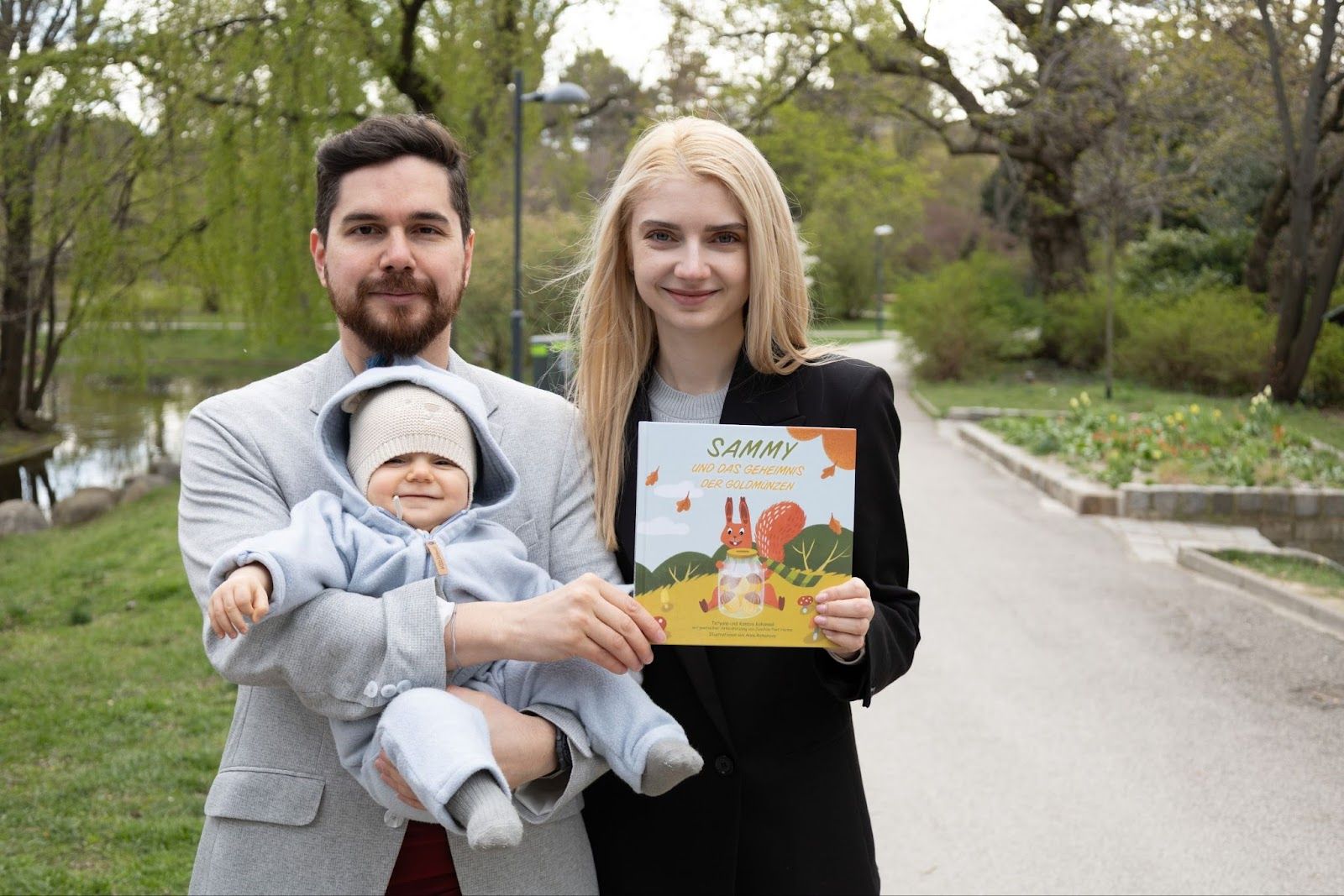 Kambis Kohansal Vajargah und Tetyana Kohansal mit ihrem neun Monate altem Sohn Kian.