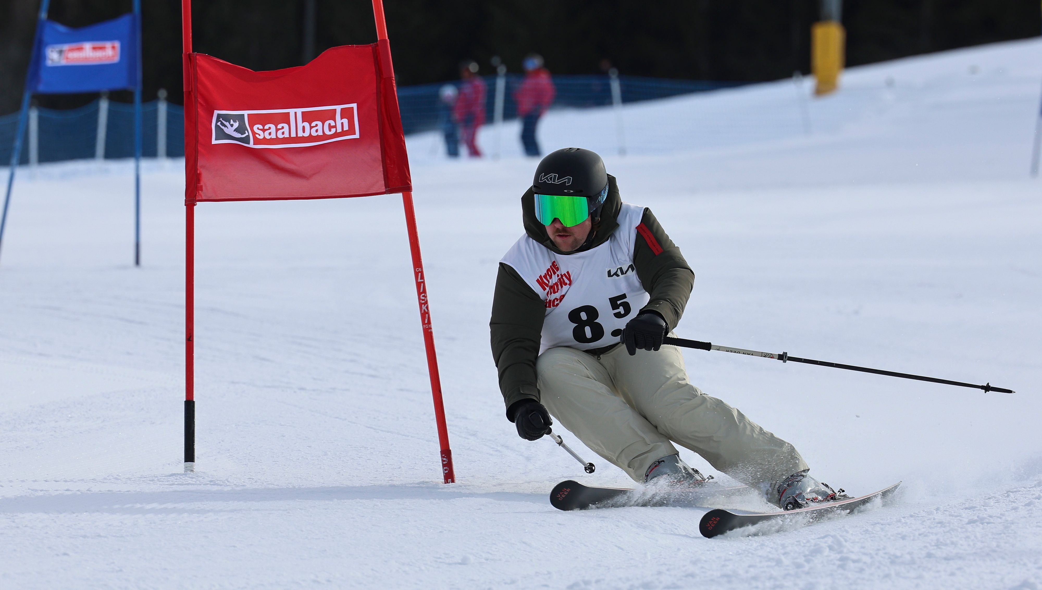 Valentin Bontus bei einem Charity Race der Ski-WM in Saalbach.