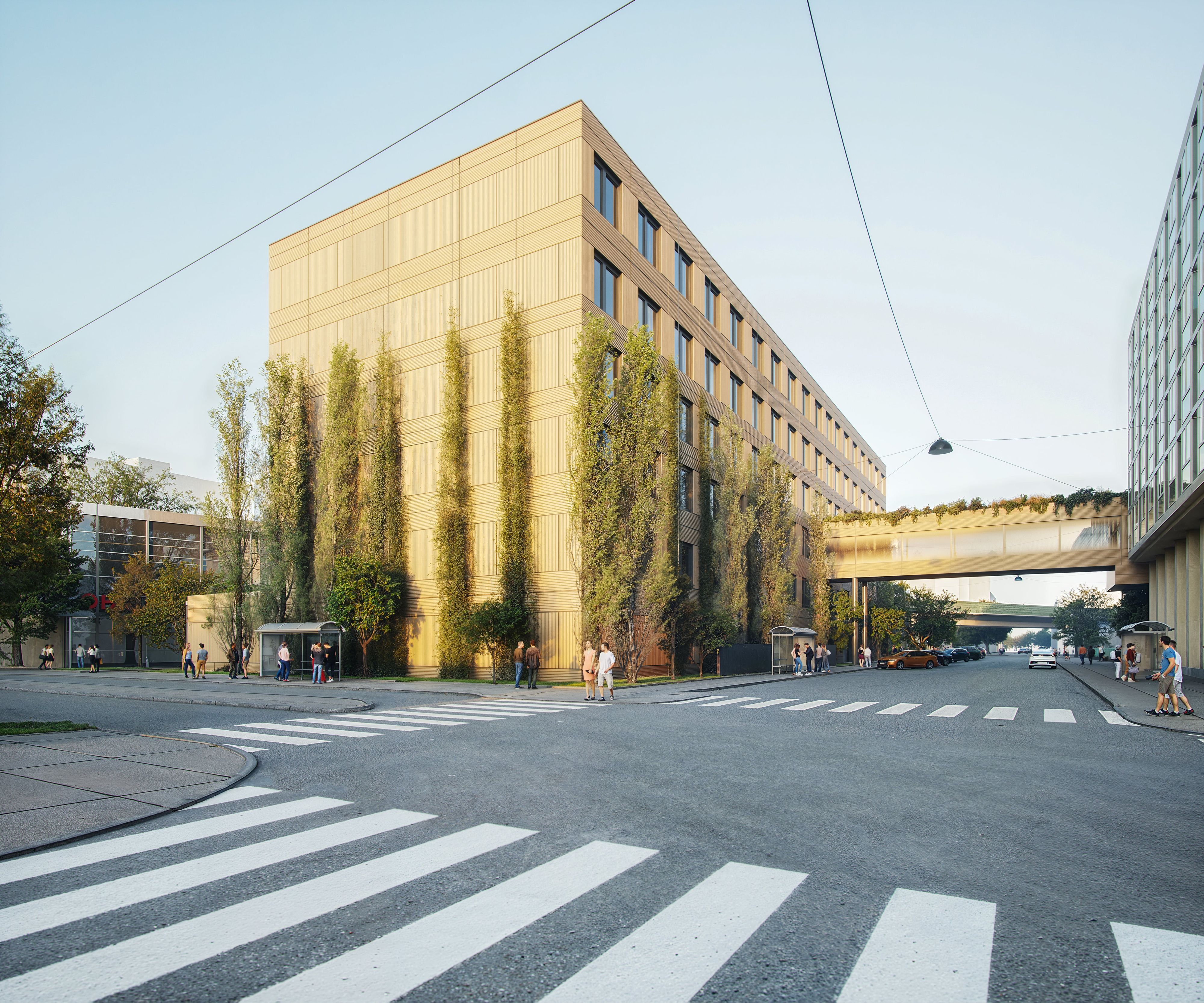 So soll der Neubau des Traumazentrums Wien-Brigittenau nach der Fertigstellung aussehen.