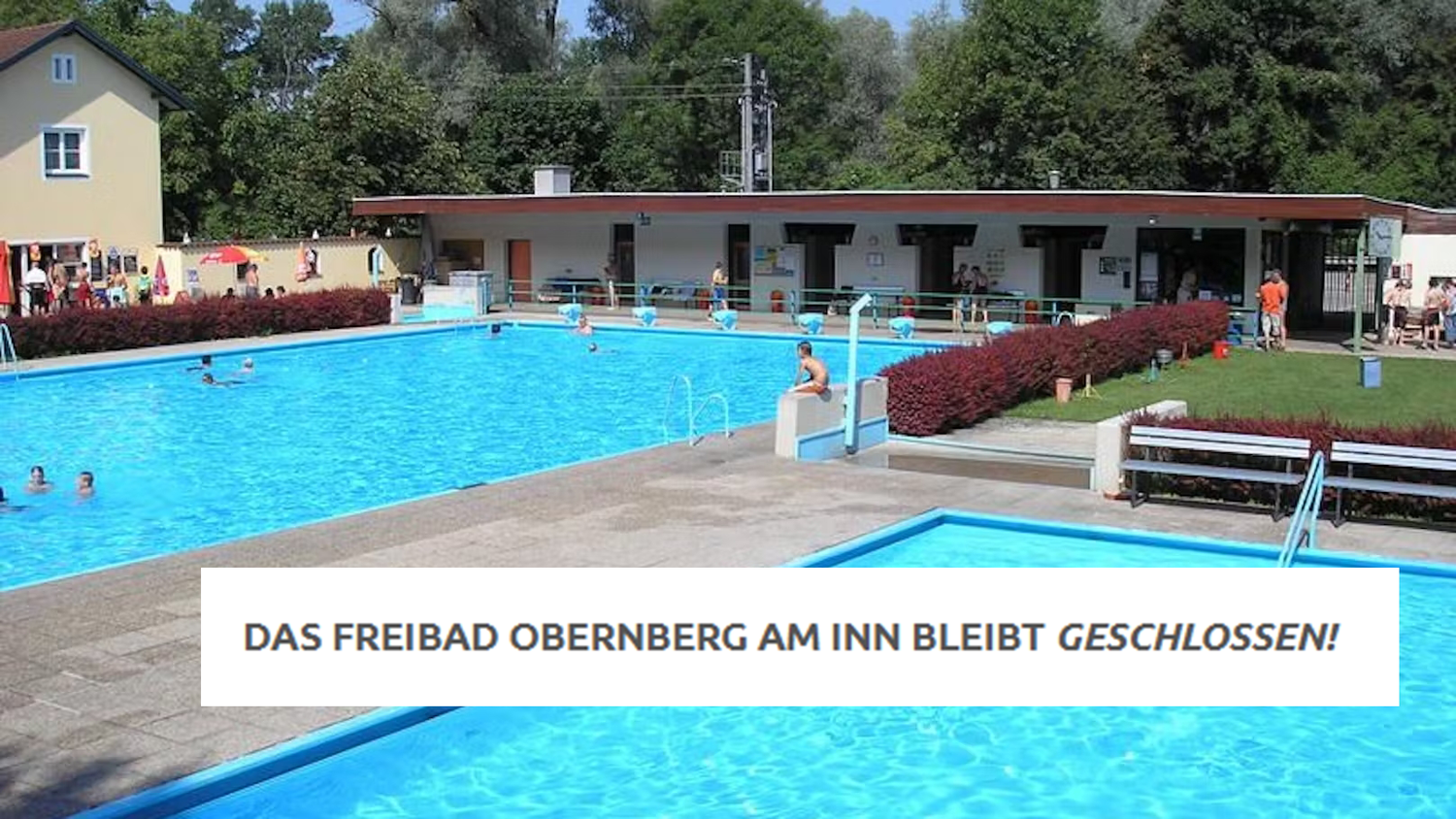 Schlechte Nachrichten für die Obernberger: Das Freibad bleibt heuer geschlossen – doch es gibt einen Lichtblick.
