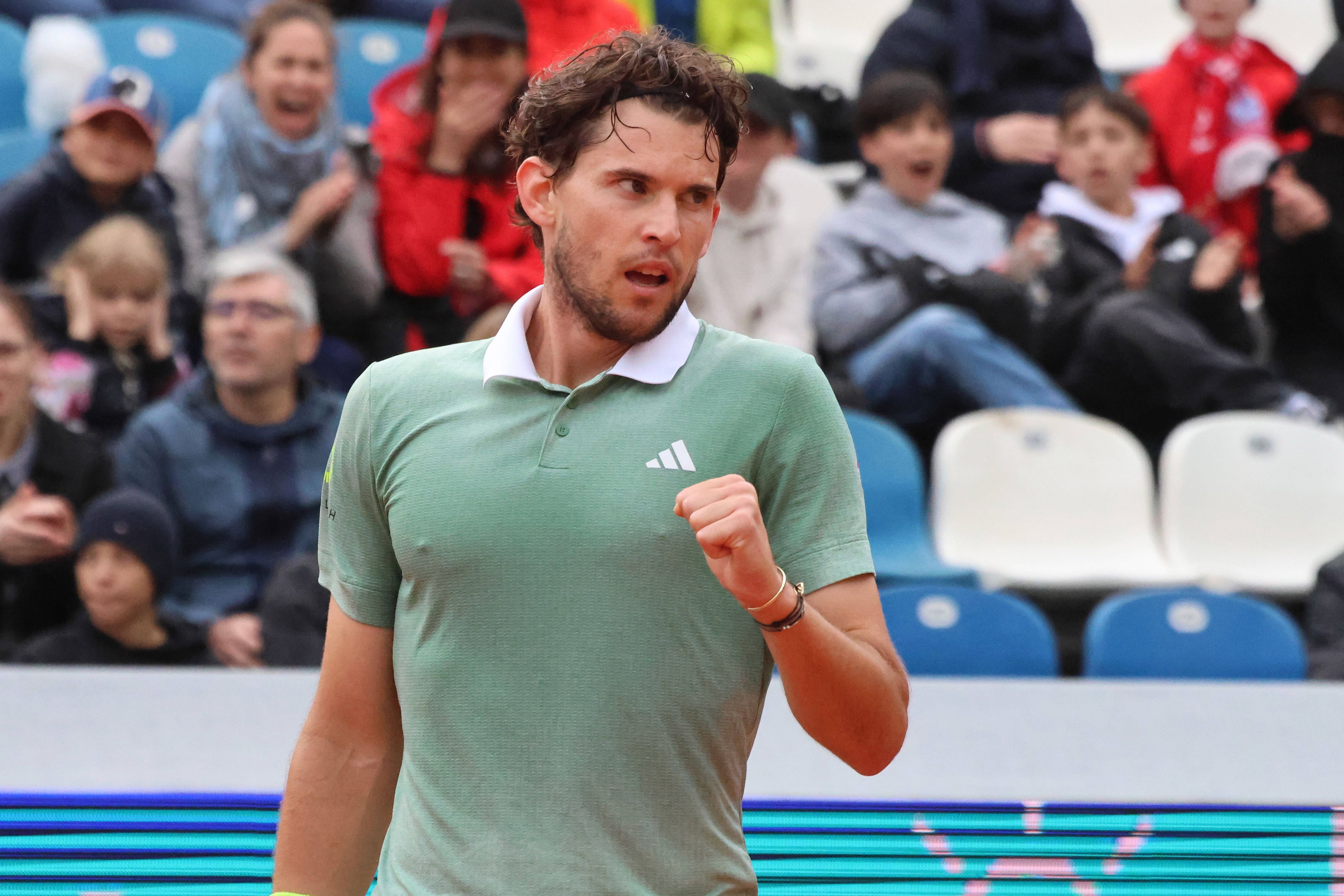 Dominic Thiem bei seinem letzten Auftritt in München 2024