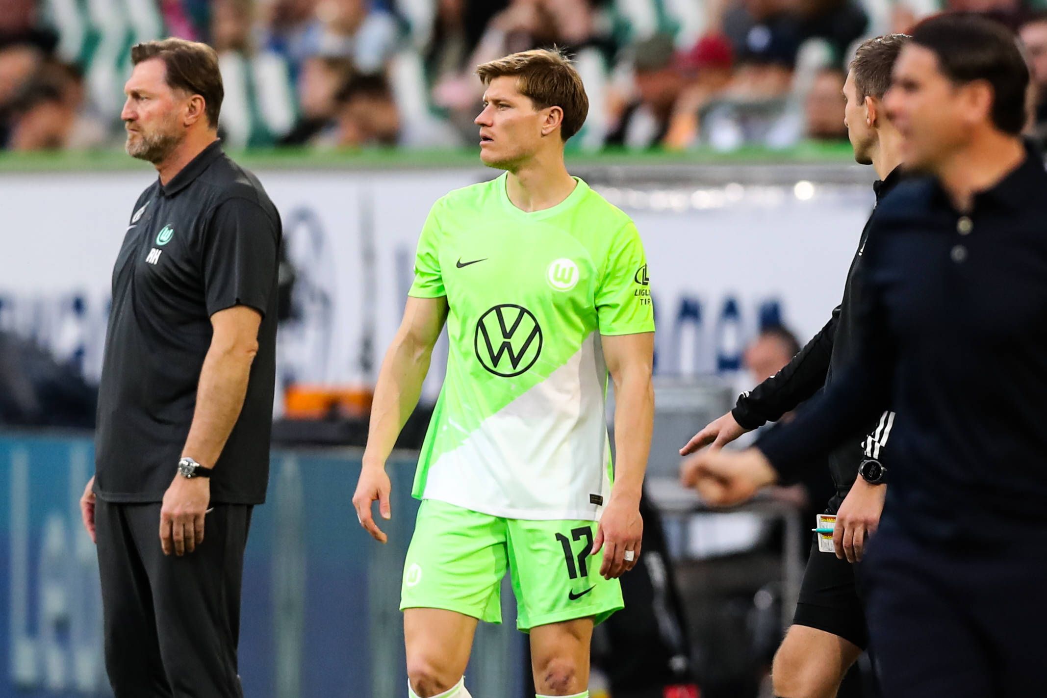 Ralph Hasenhüttl geriet mit Kevin Behrens aneinander.
