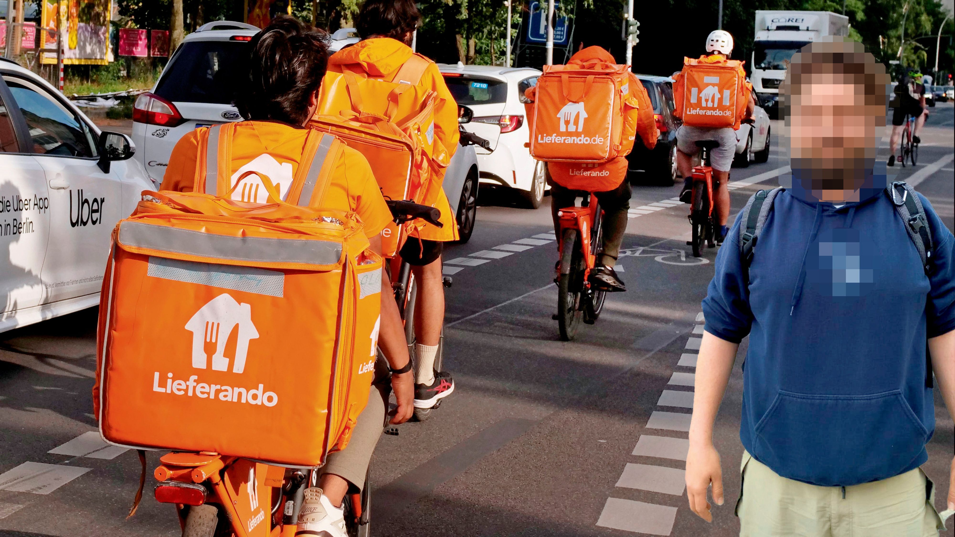 Ein Lieferando-Fahrer aus Linz berichtet über gefährliche Radwege. (Symbolbild)