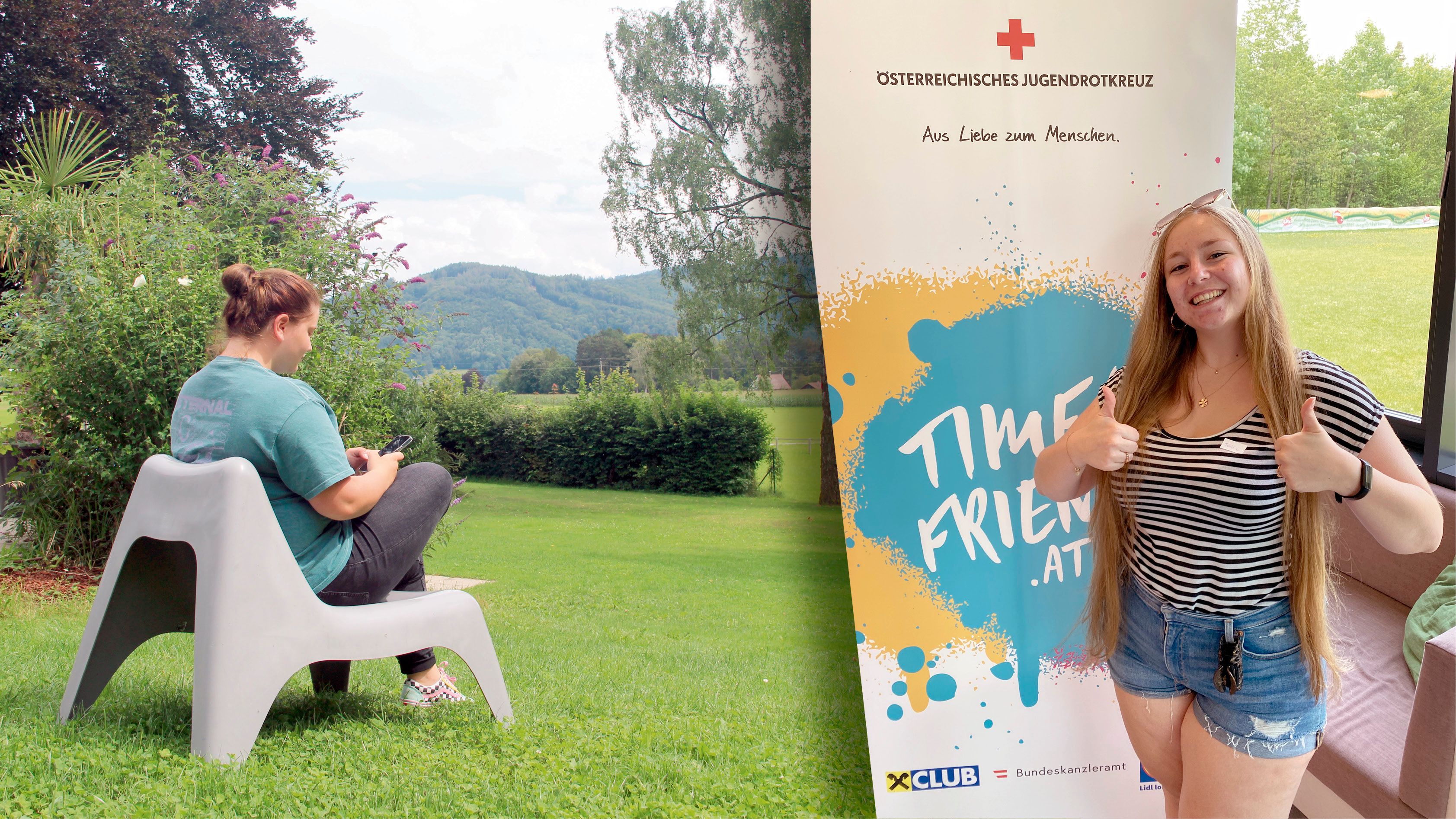 Tatjana R. (rechts) ist seit zehn Jahren ehrenamtlich beim Peer-Beratungsprojekt des Roten Kreuz tätig.