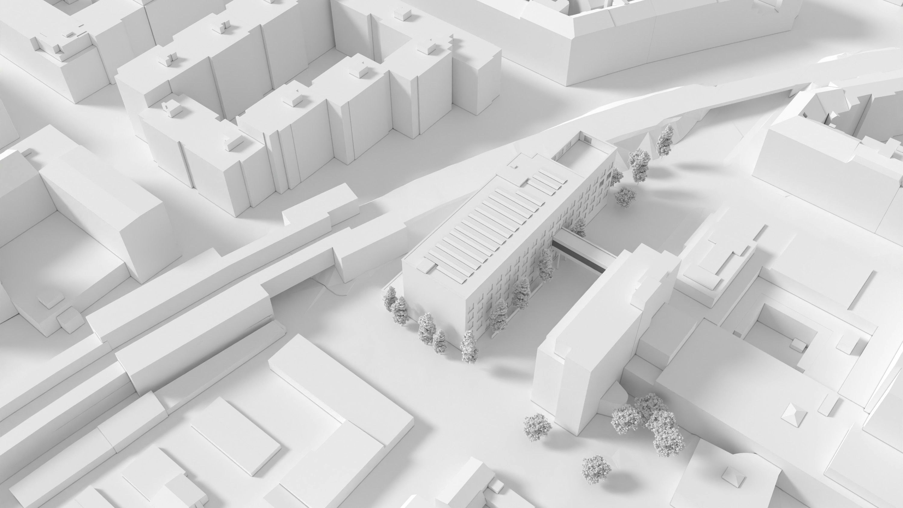 So sieht die Modellansicht des Traumazentrum Wien-Brigittenau aus.