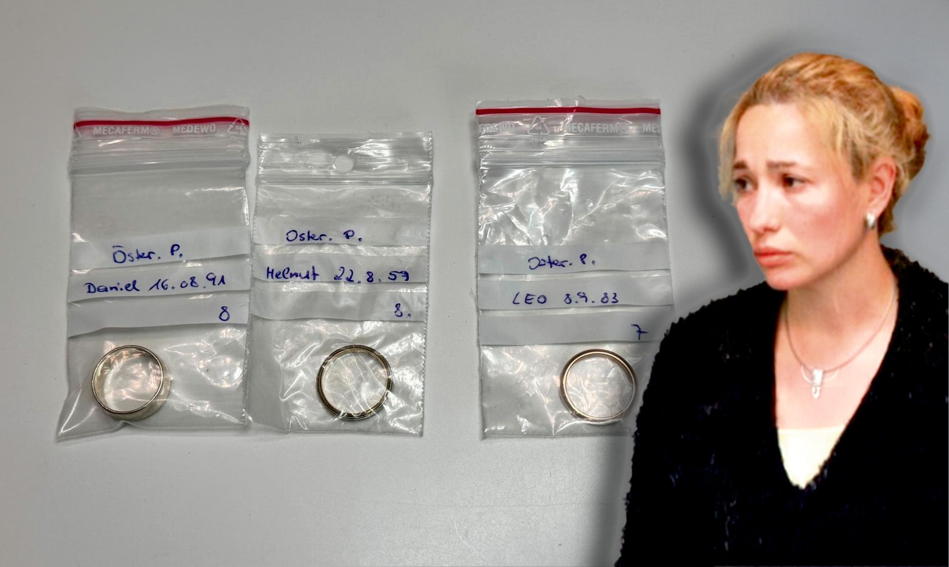 Hinweise zu den Eheringen und zu Mariana M. sind erbeten.