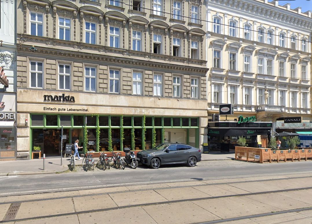 So sieht’s vor Ort aus: Der Markta-Standort in der Alser Straße 16 in Wien bleibt trotz Insolvenz vorerst geöffnet – jeder Einkauf zählt jetzt doppelt.