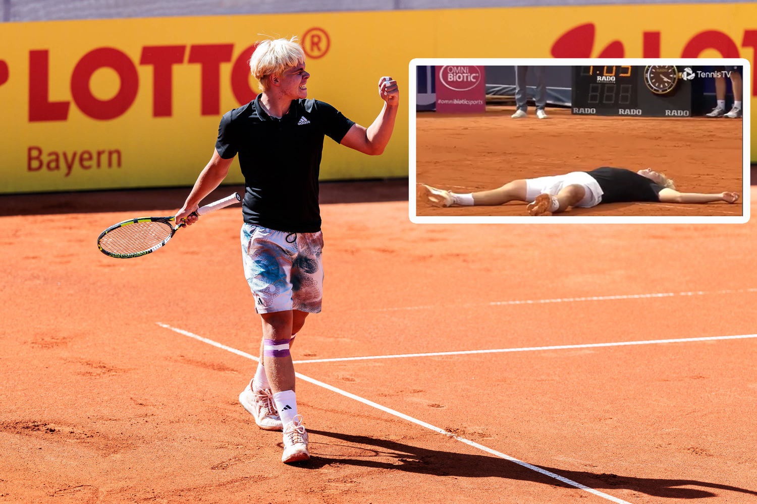 Diego Dedura-Palomero jubelte ausgelassen.