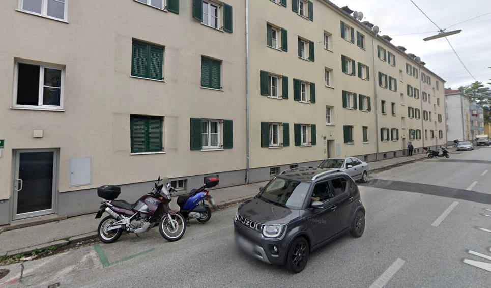 Blick auf die Wohnbauten in der Neuholdaugasse