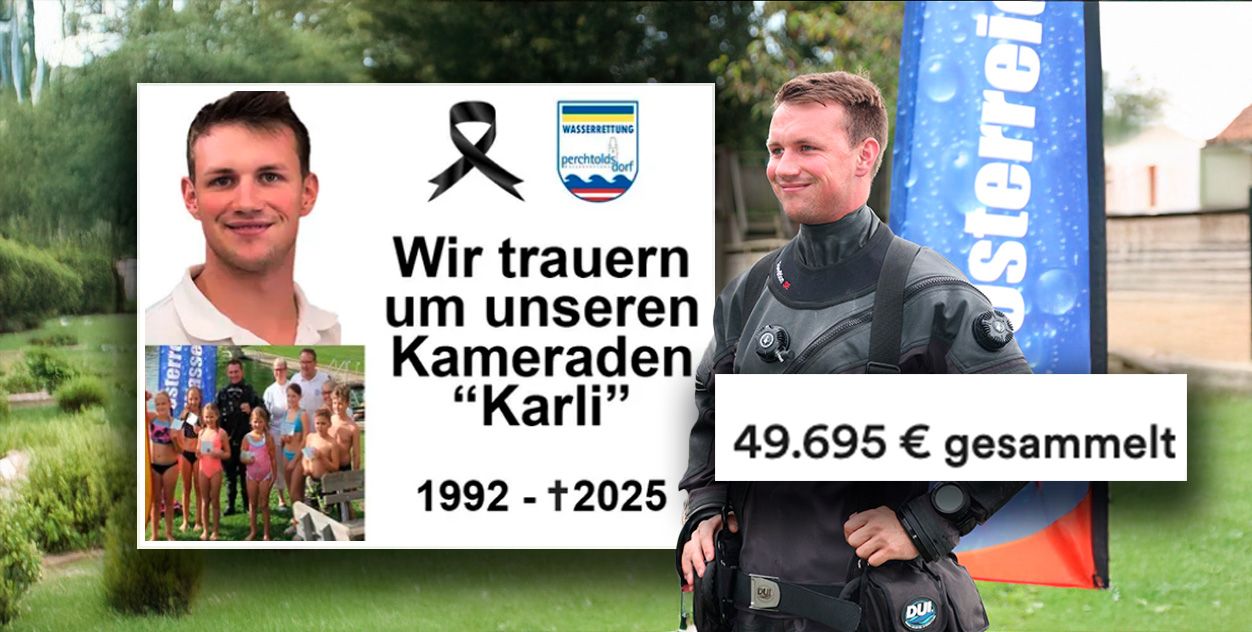 50.000 Euro wurden für die Familie von Karli (†32) gesammelt – ein starkes Zeichen der Solidarität nach seinem tödlichen Tauchunfall.