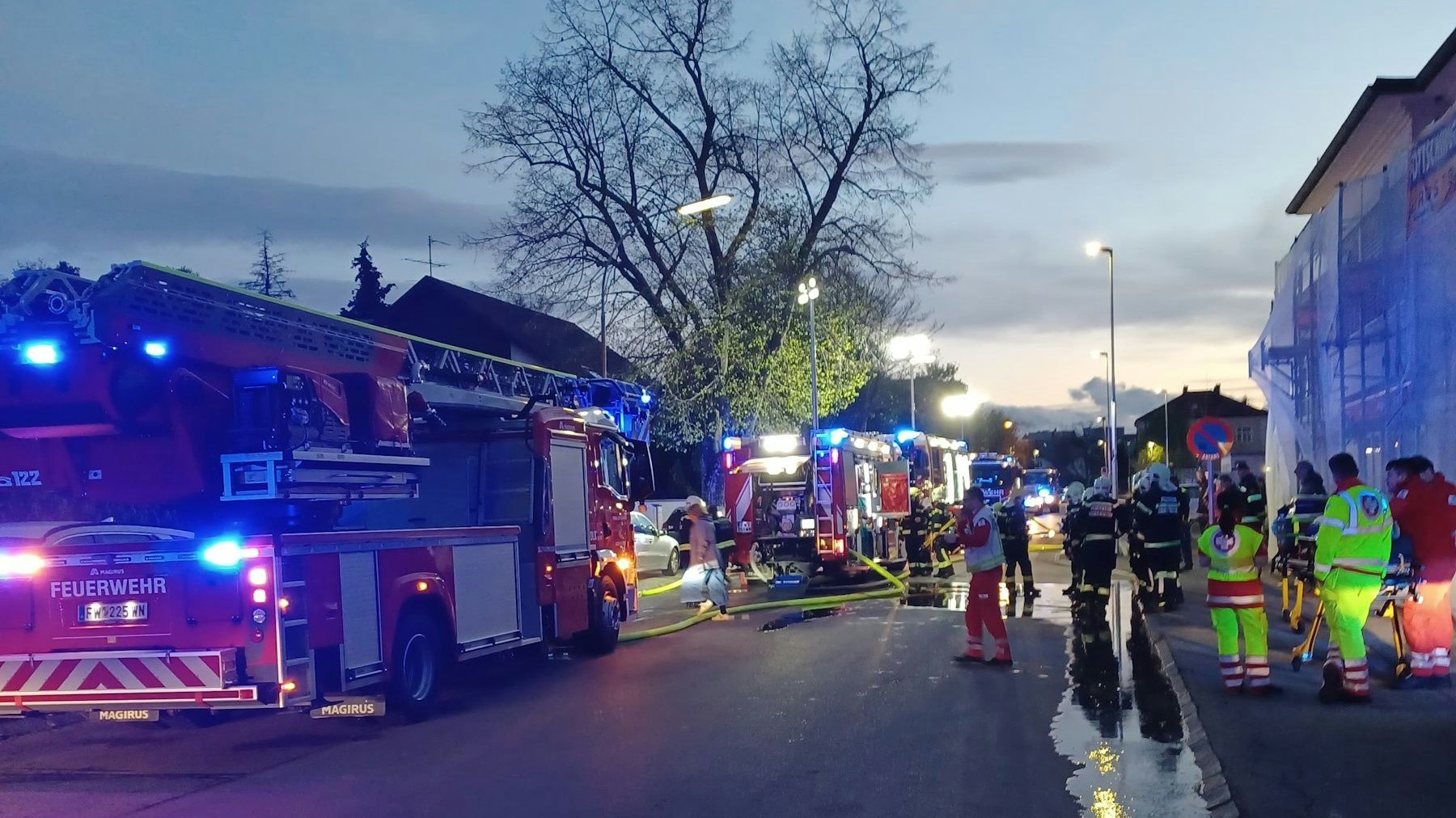 Feuerwehr Wr. Neustadt im Großeinsatz