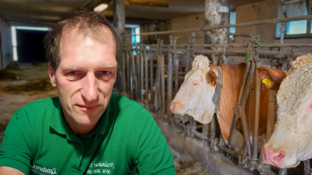 Thomas Erber fürchtet aufgrund der Maul- und Klauenseuche um seinen Betrieb.