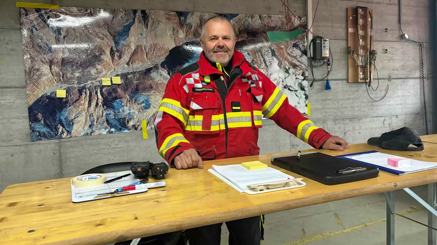 Kommandant Serge Andenmatten von der Stützpunktfeuerwehr Saastal.