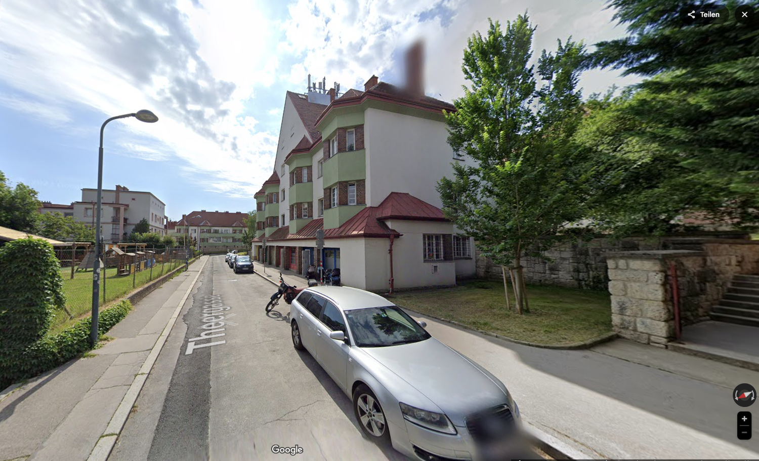 Der Gemeindebau in der Theergasse 3-5 in Wien-Meidling