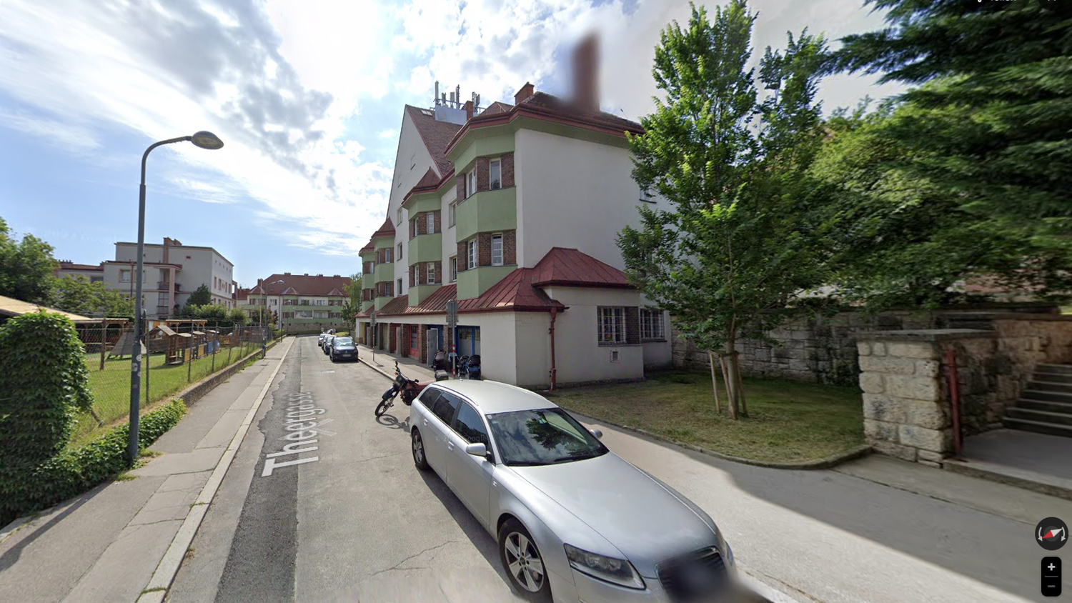 Der Gemeindebau in der Theergasse 3-5 in Wien-Meidling