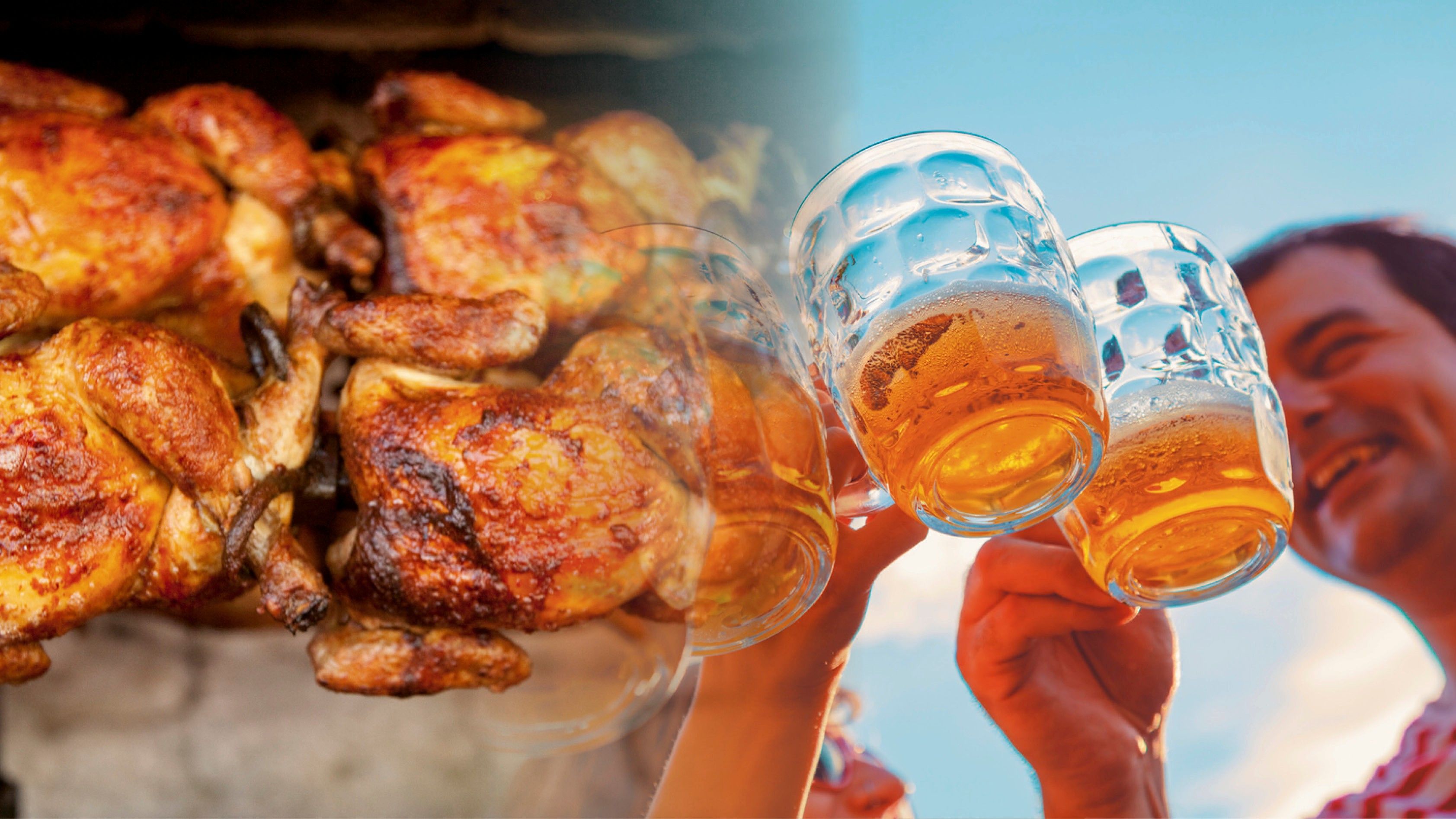 Freizeitspaß macht hungrig und durstig: Am Urfahraner Markt werden wieder Grillhendl und Bier ausgeschenkt. (Symbolbild)