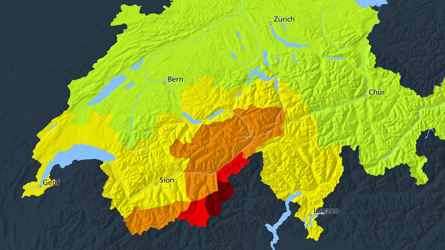 Die Gefahren-Lage in der Schweiz