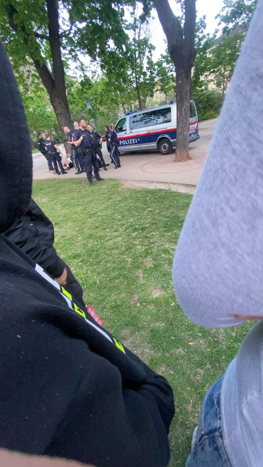 Polizeieinsatz im Wiener Stadtpark