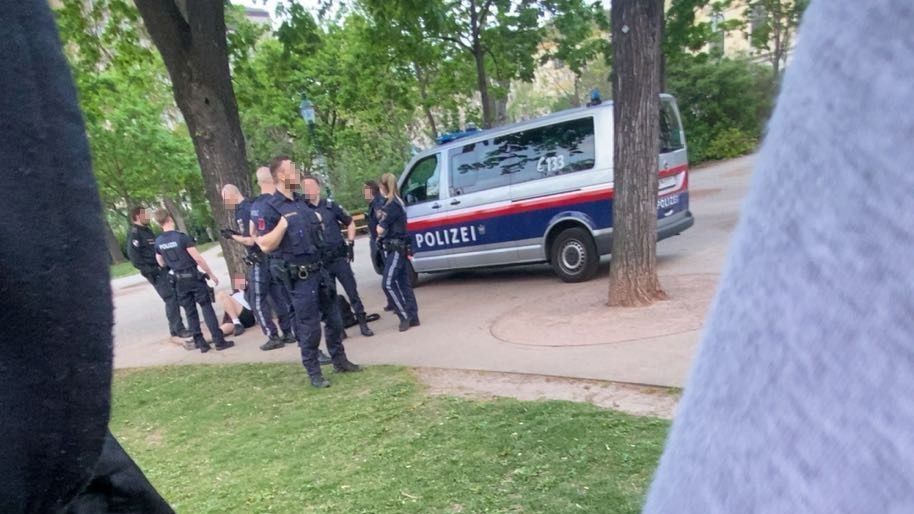 Polizeieinsatz im Wiener Stadtpark