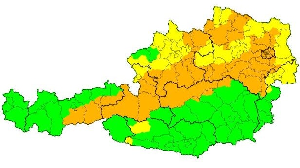 Wetterexperten warnen vor heftigen Windböen in Teilen Österreichs. 