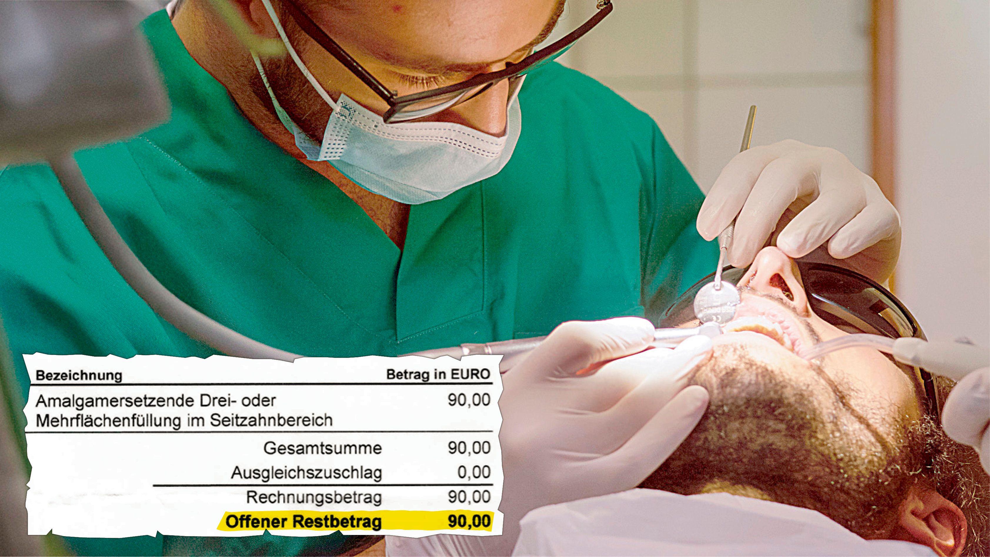 Wegen einer Zahnfüllung wurde ein Niederösterreicher zur Kasse gebeten – trotz Krankenversicherung.