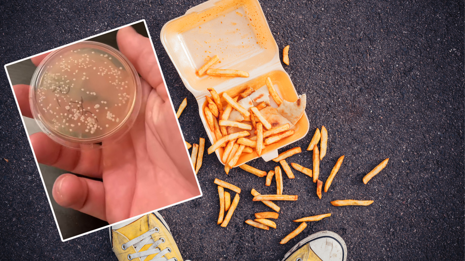 Was auf den Boden fällt, wird kontaminiert.