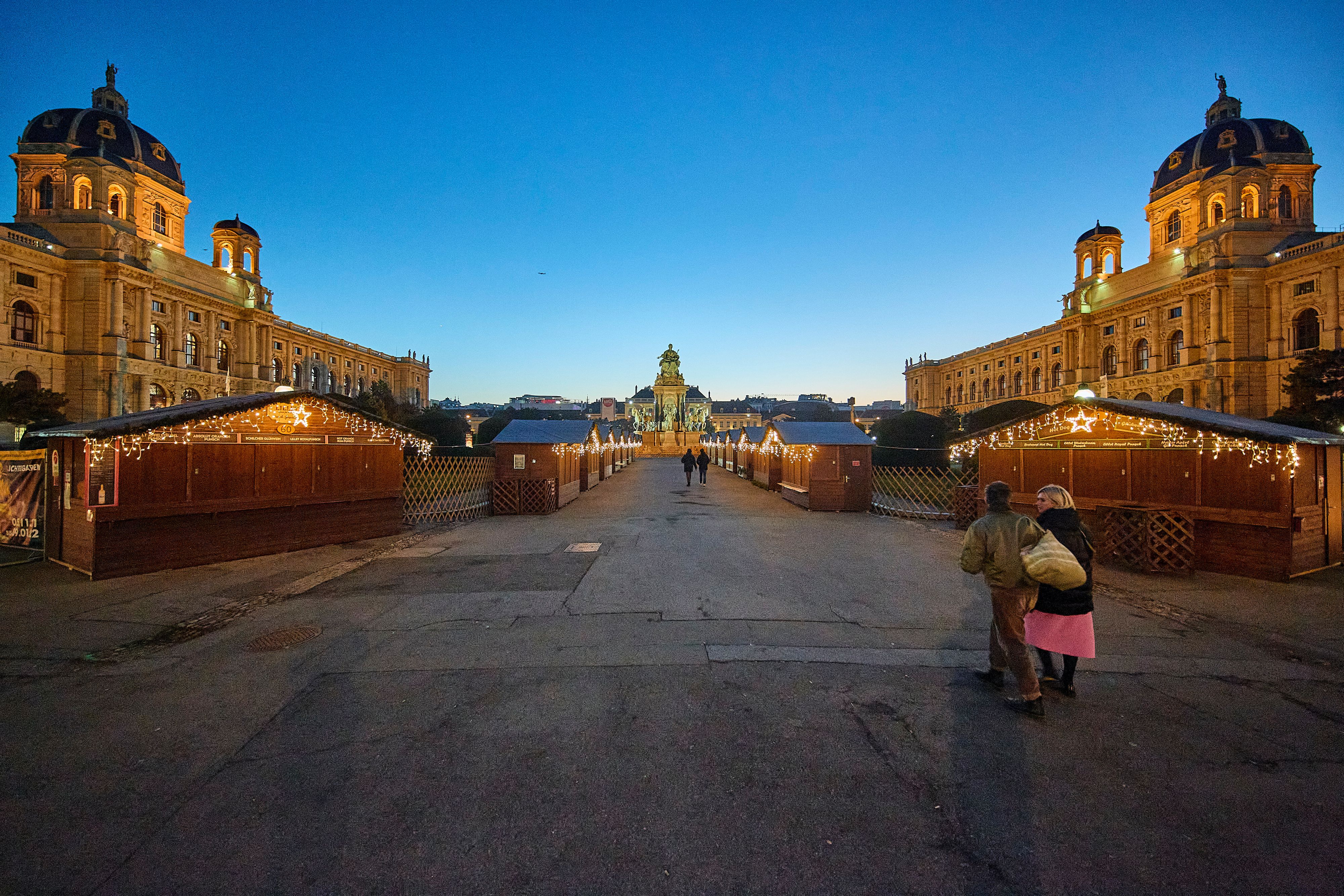 Der Weihnachtsmarkt am Maria-Theresien-Platz fällt zwei Jahre lang aus.