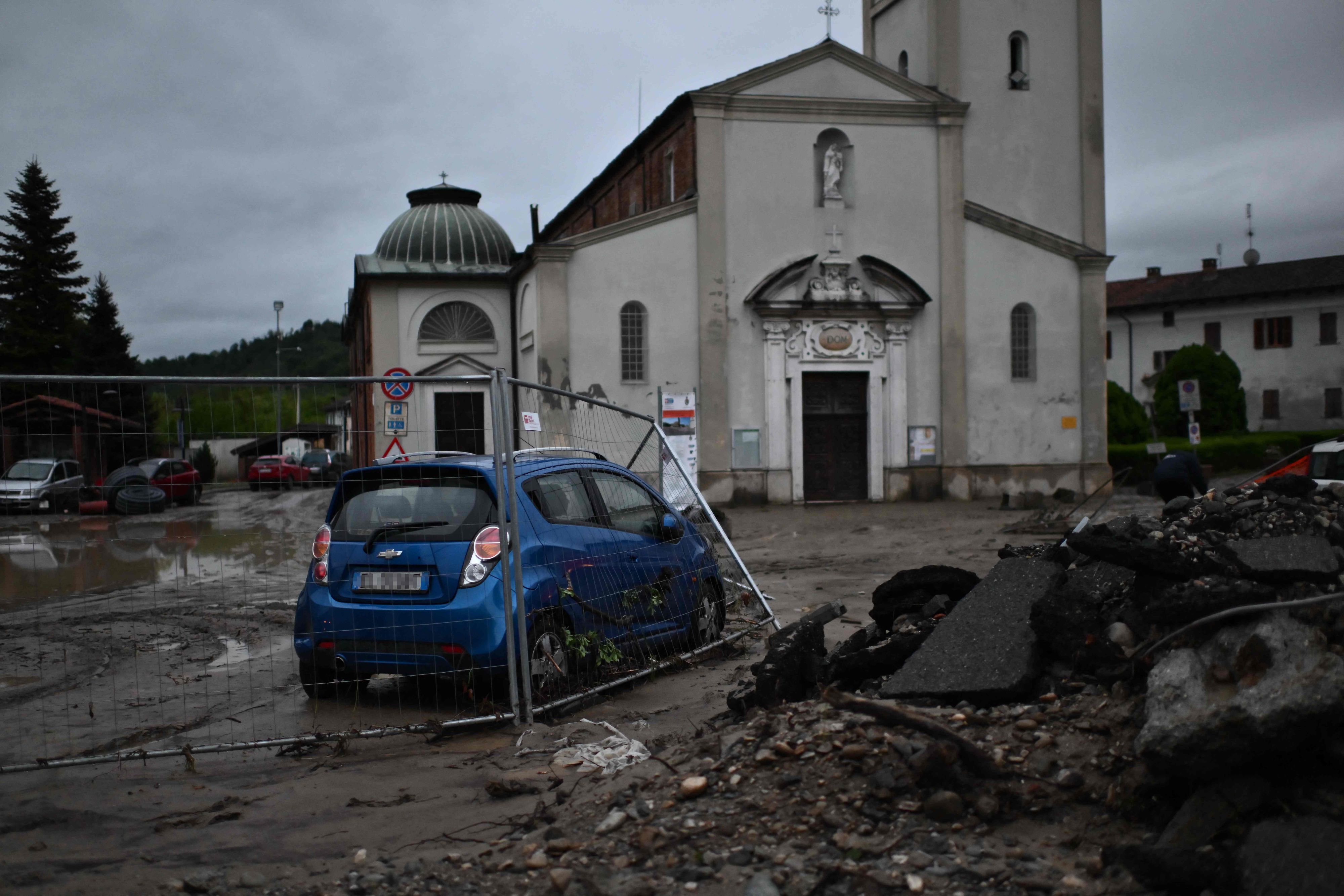 Der Norden Italiens wurde von schweren Unwettern getroffen.