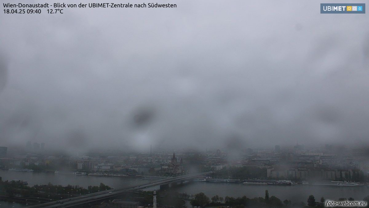 Regenwetter in Wien am Karfreitag.