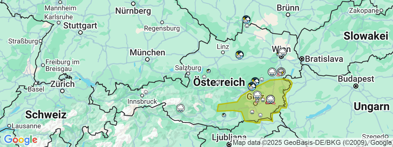 Experten warnen vor kräftigen Unwettern in Teilen des Landes.