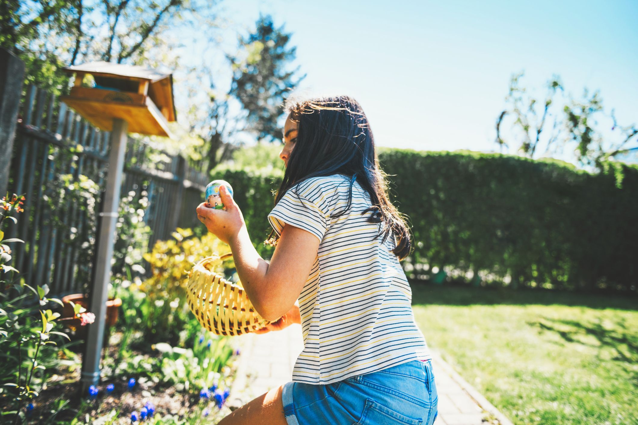 Die Sonne sollte bei der Ostereier-Suche am Sonntagmorgen und -vormittag noch strahlen.