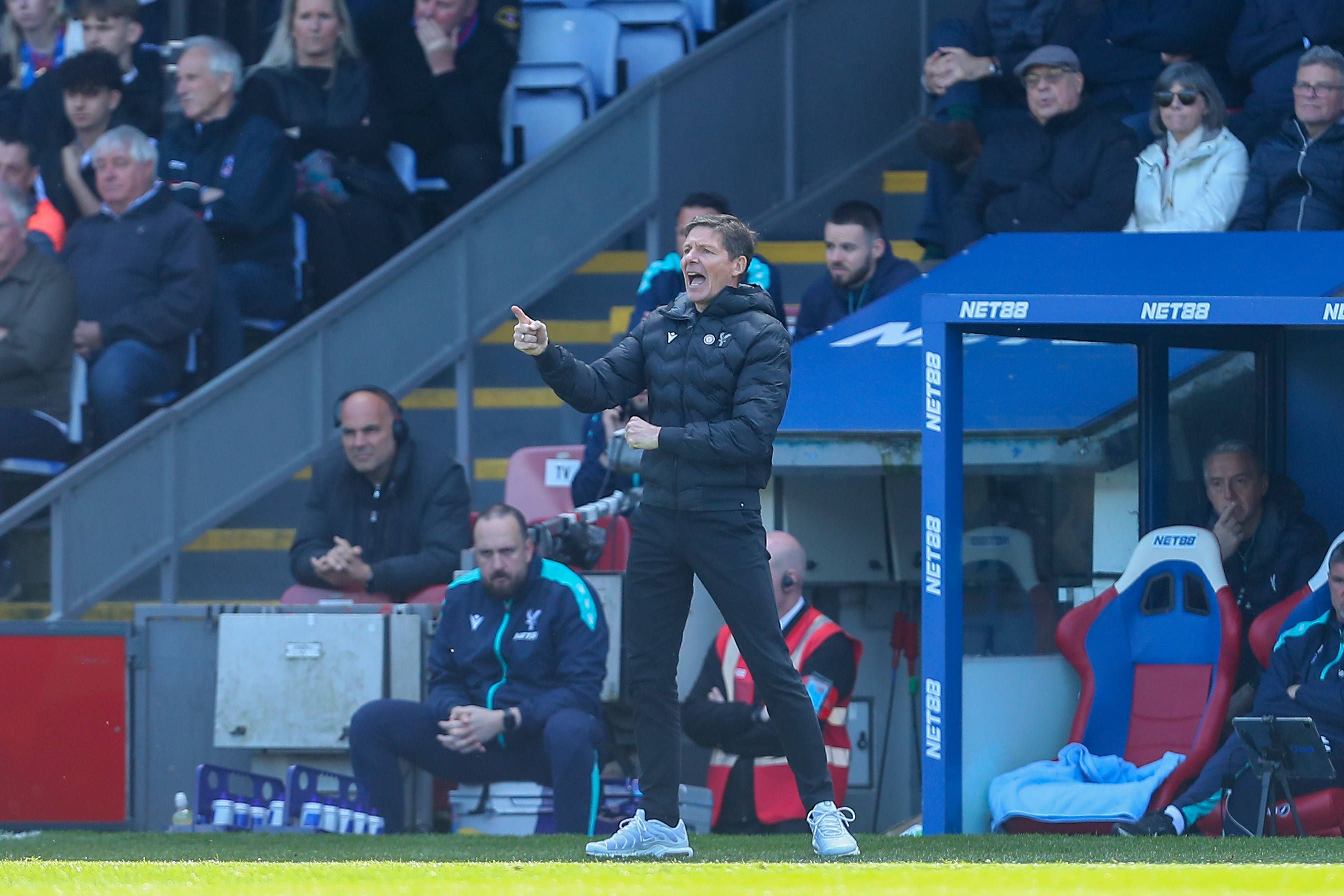 Oliver Glasner im Heimspiel gegen Bournemouth.