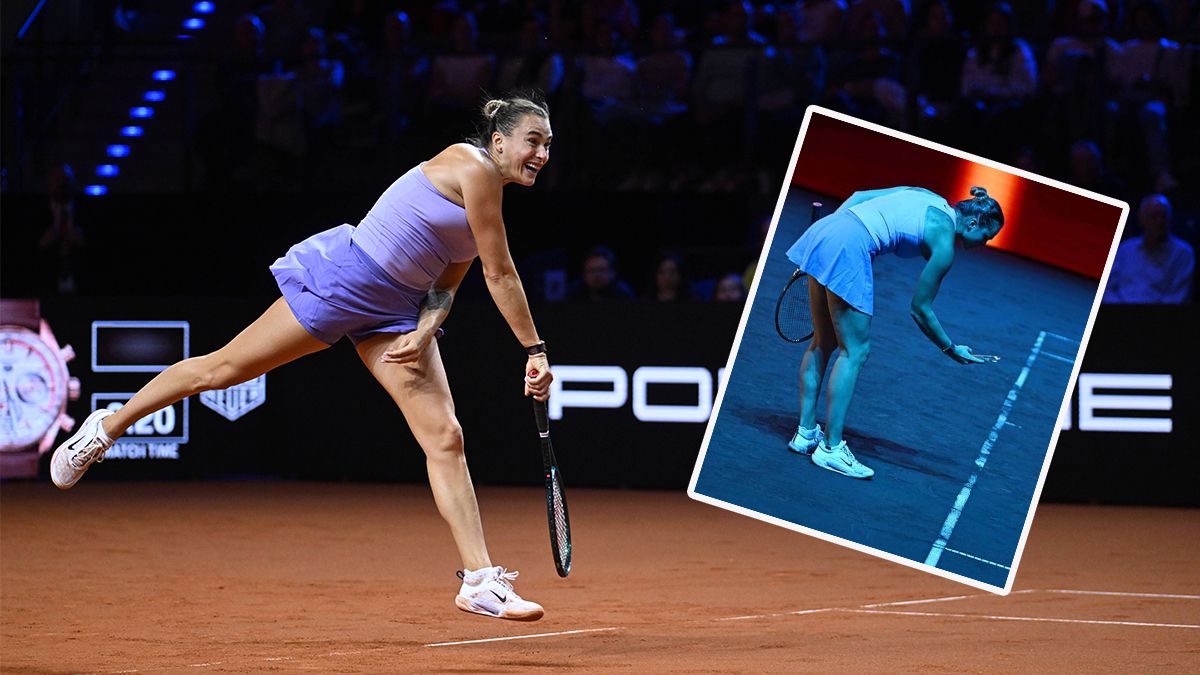 Aryna Sabalenka sorgte bei ihrem Viertelfinal-Sieg in Stuttgart für kuriose Szenen. 