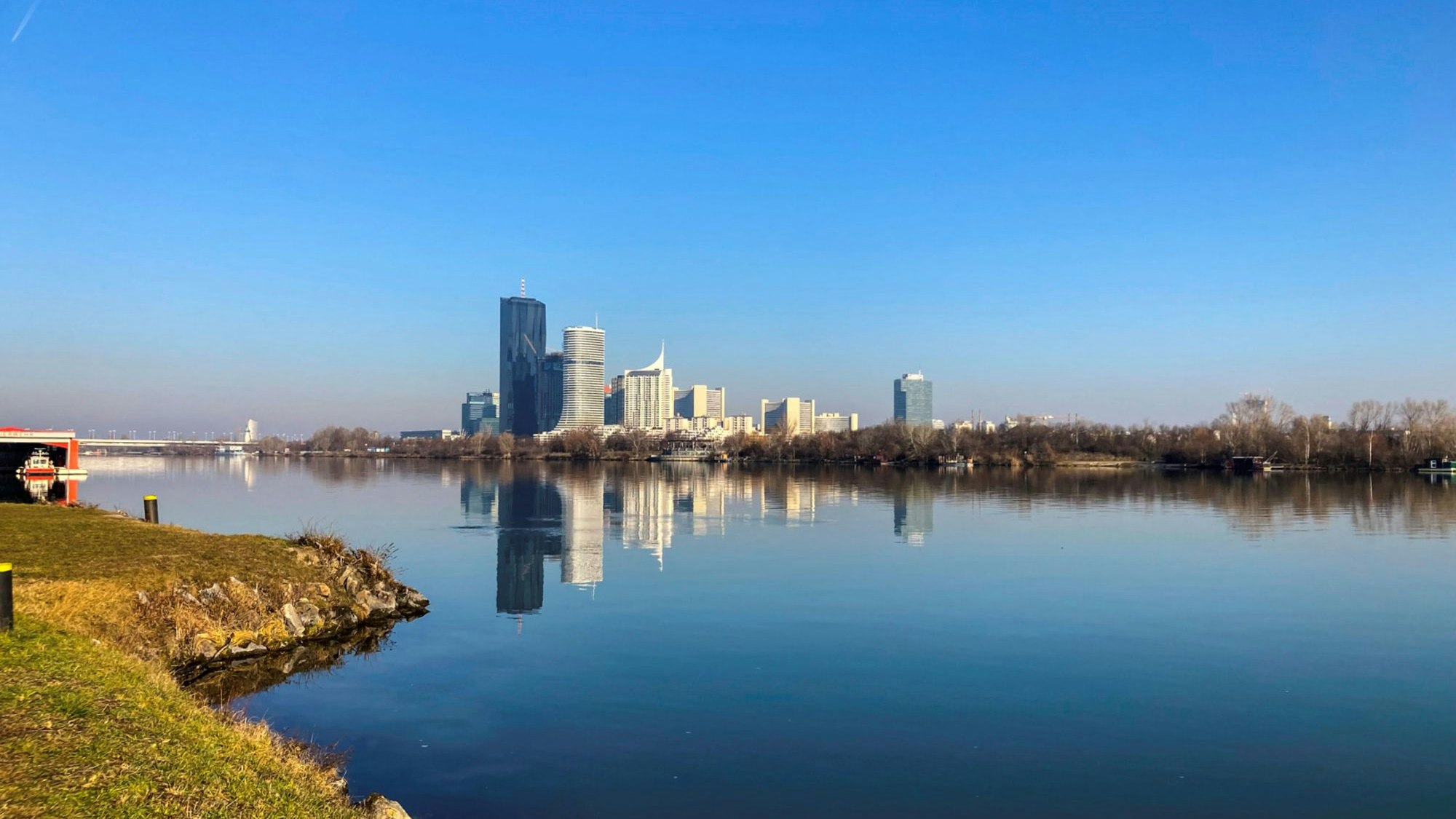 Die Gruppe feierte gerade an der Neuen Donau (Symbolbild).