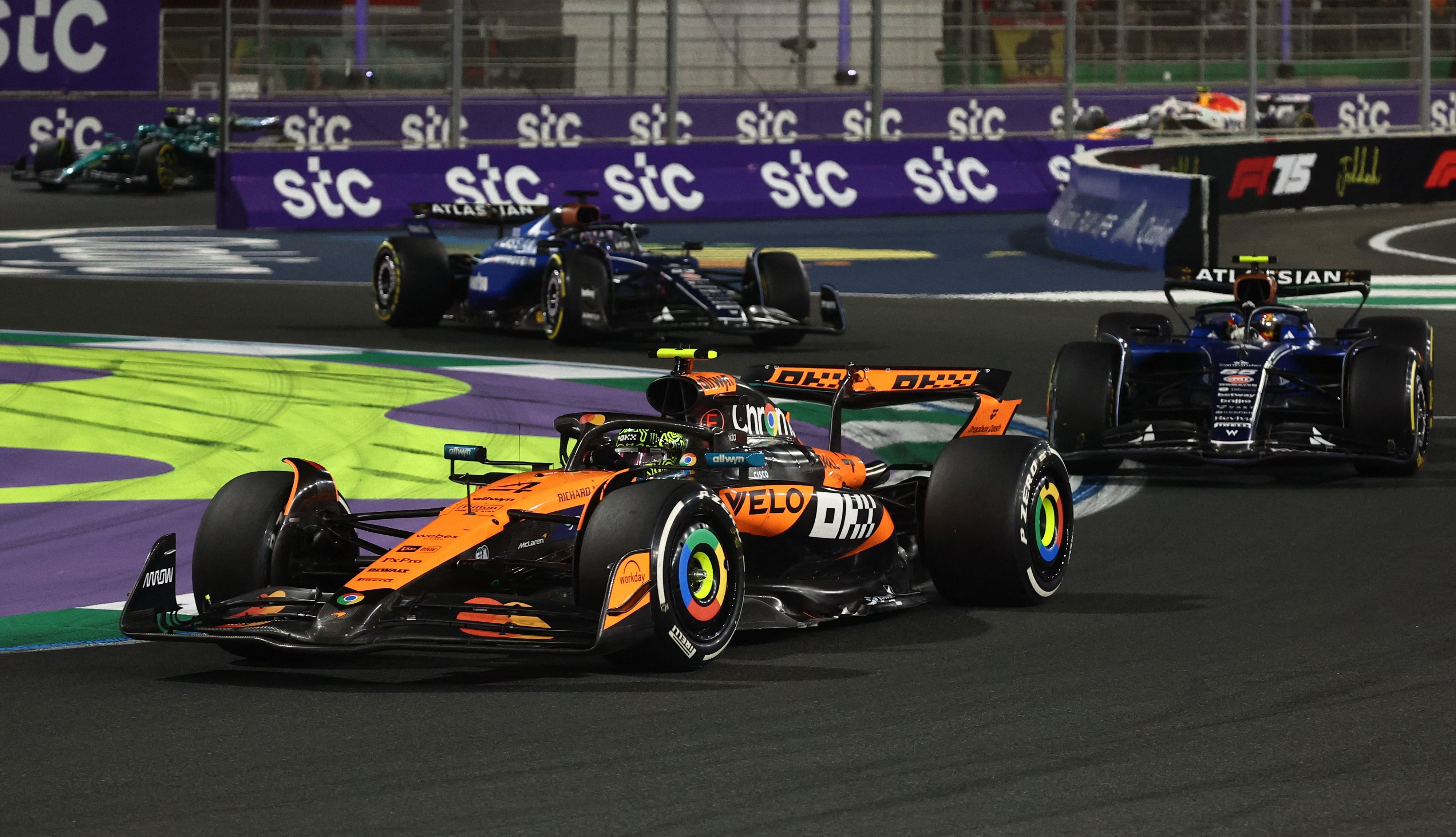 Der F1 Grand Prix in Saudi-Arabien läuft